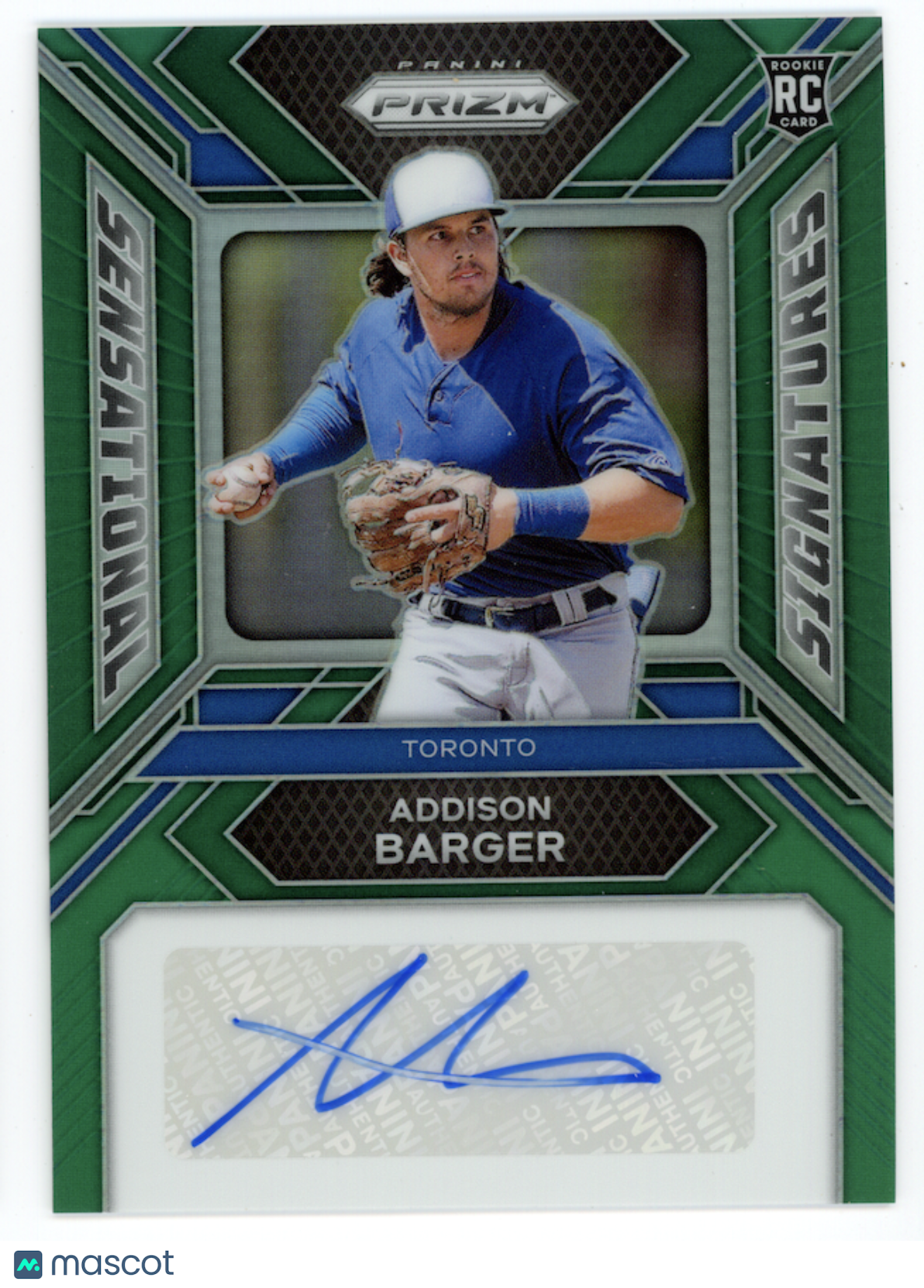 ADDISON BARGER 2024 Panini Prizm Sensational Signatures Rookie Green Auto #SS-AB