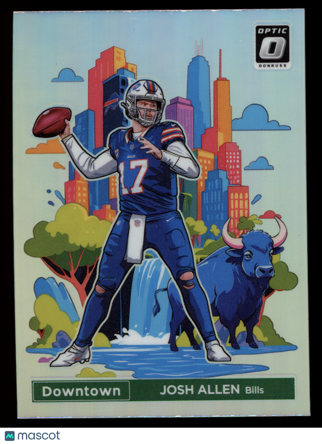 JOSH ALLEN 2024 Panini Donruss Optic Downtown Case Hit SSP #2 Bills