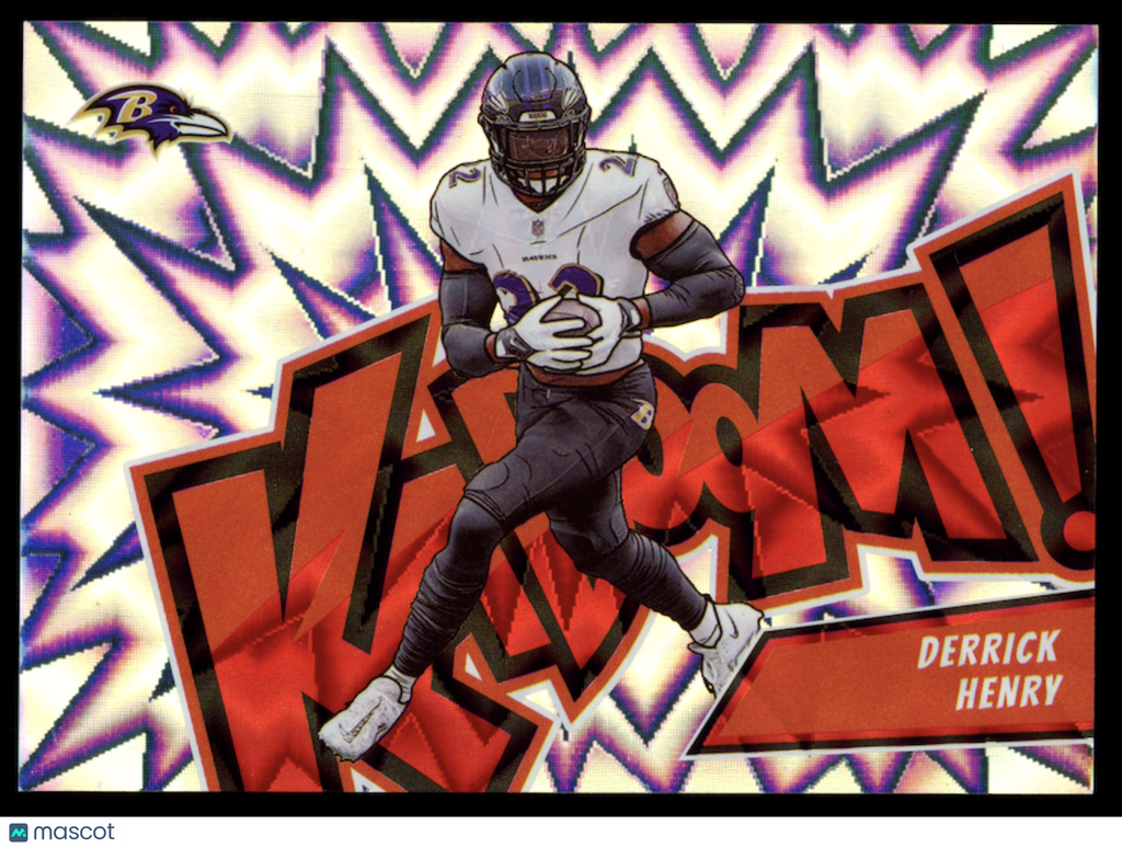 DERRICK HENRY 2024 Panini Absolute Kaboom Case Hit SSP #4 Ravens