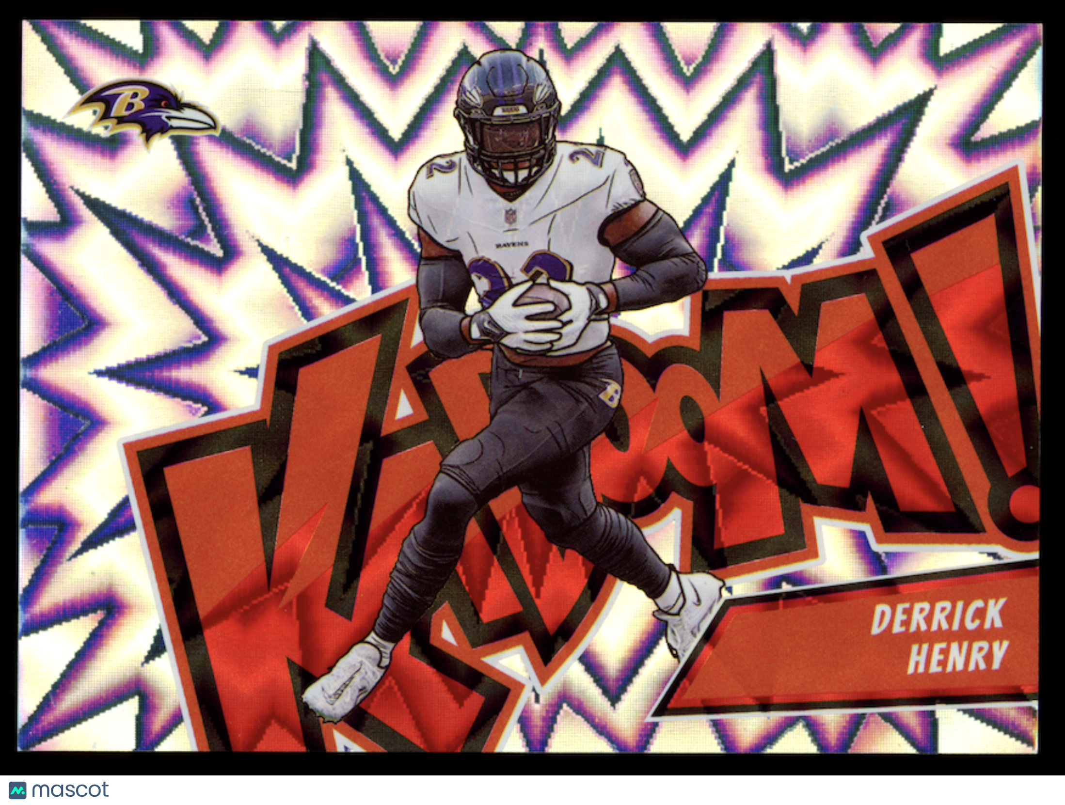 DERRICK HENRY 2024 Panini Absolute Kaboom Case Hit SSP #4 Ravens