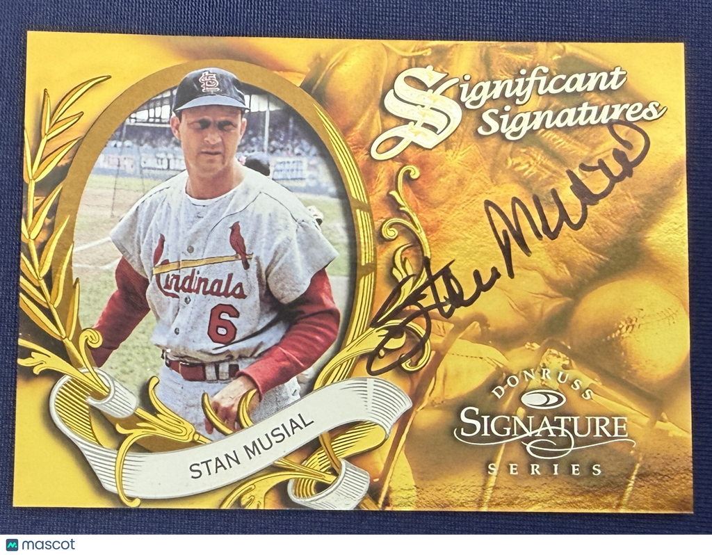 STAN MUSIAL 1997 Donruss Signature Series Significant Signatures Auto /2000