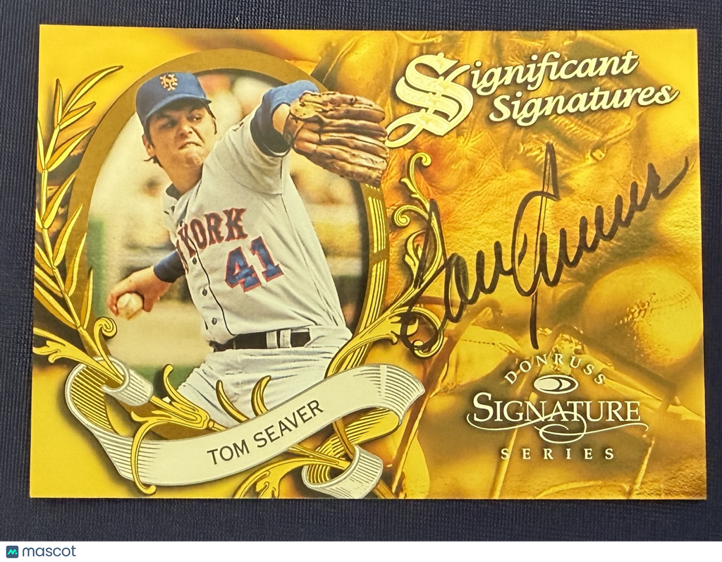 TOM SEAVER 1997 Donruss Signature Series Significant Signatures Auto ...