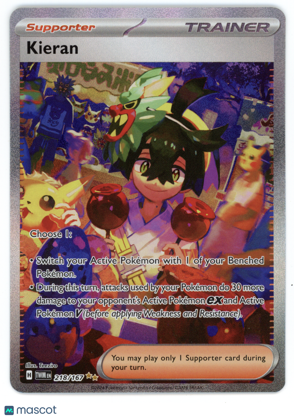 KIERAN 2024 Pokemon S&V Twilight Masquerade Special Illustration Rare #218