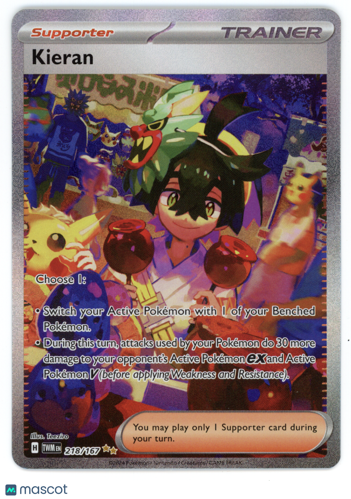 KIERAN 2024 Pokemon S&V Twilight Masquerade Special Illustration Rare #218