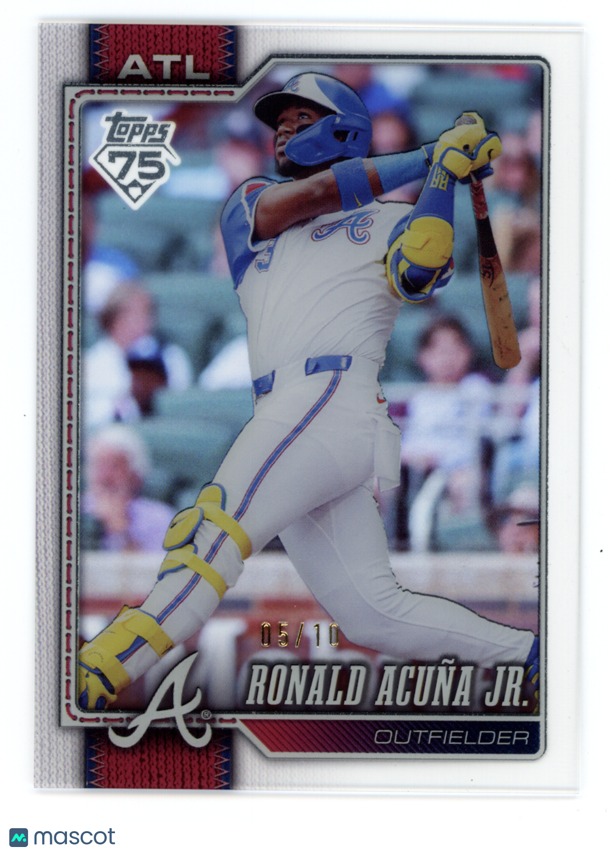 RONALD ACUNA JR. 2026 Topps Series 1 75th Acetate Clear Parallel /10 #50 Braves