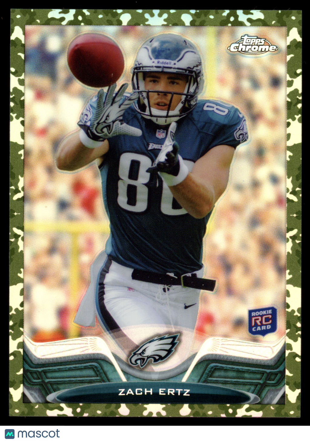 ZACH ERTZ 2013 Topps Chrome Rookie Camo Refractor /499 #76 Eagles