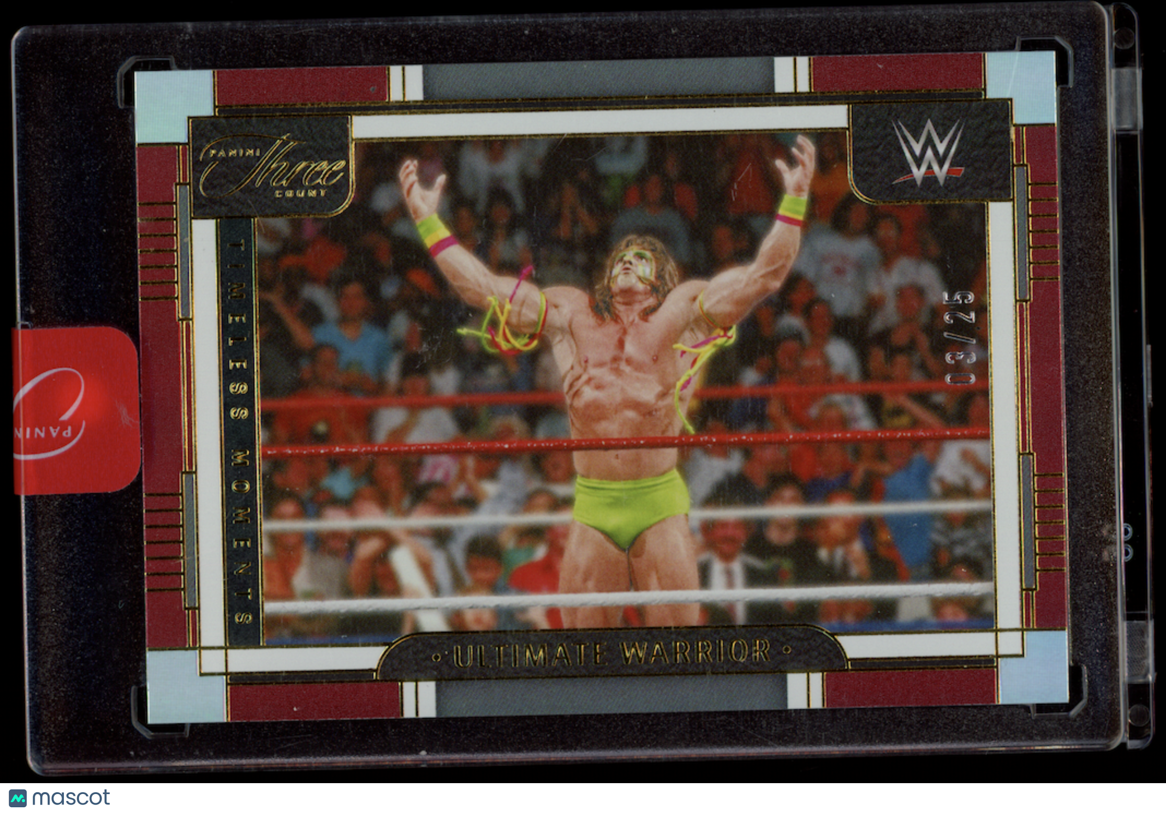 ULTIMATE WARRIOR 2024 Panini Three Count Timeless Moments Red /25 #153 Legends