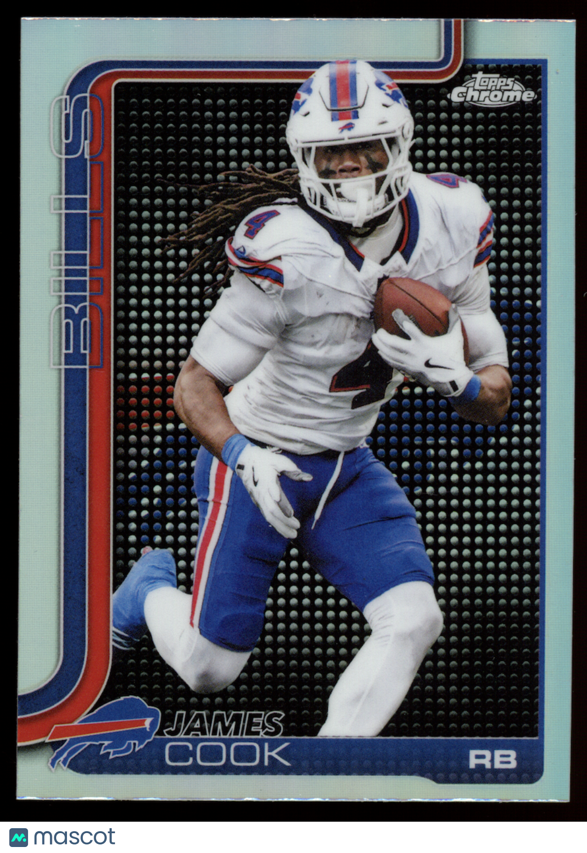 JAMES COOK 2025 Topps Chrome Lightboard Logo Refractor SSP #35 Bills