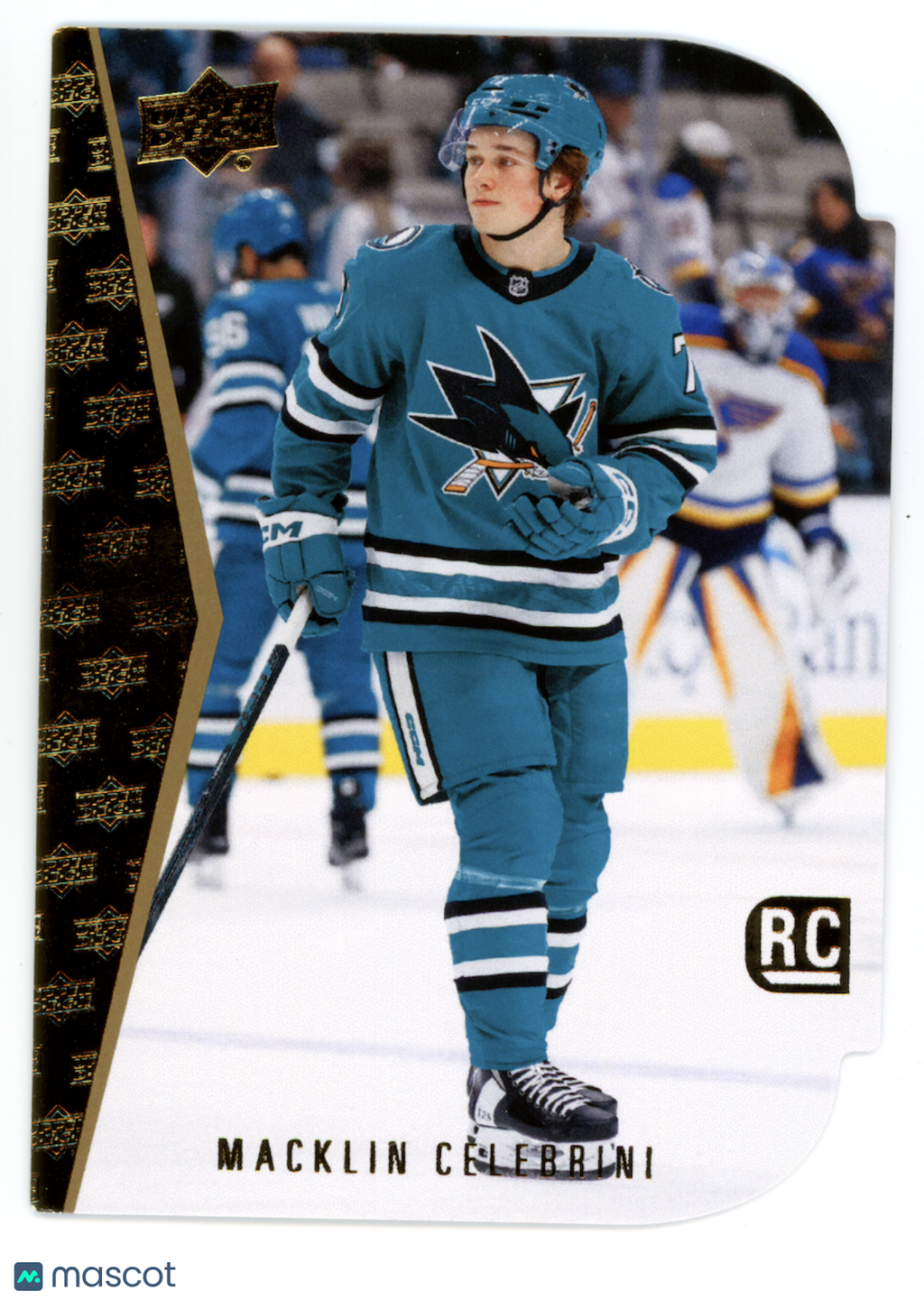 MACKLIN CELEBRINI 2024-25 Upper Deck Series 2 Rookie Die Cut #RDT-13 Sharks