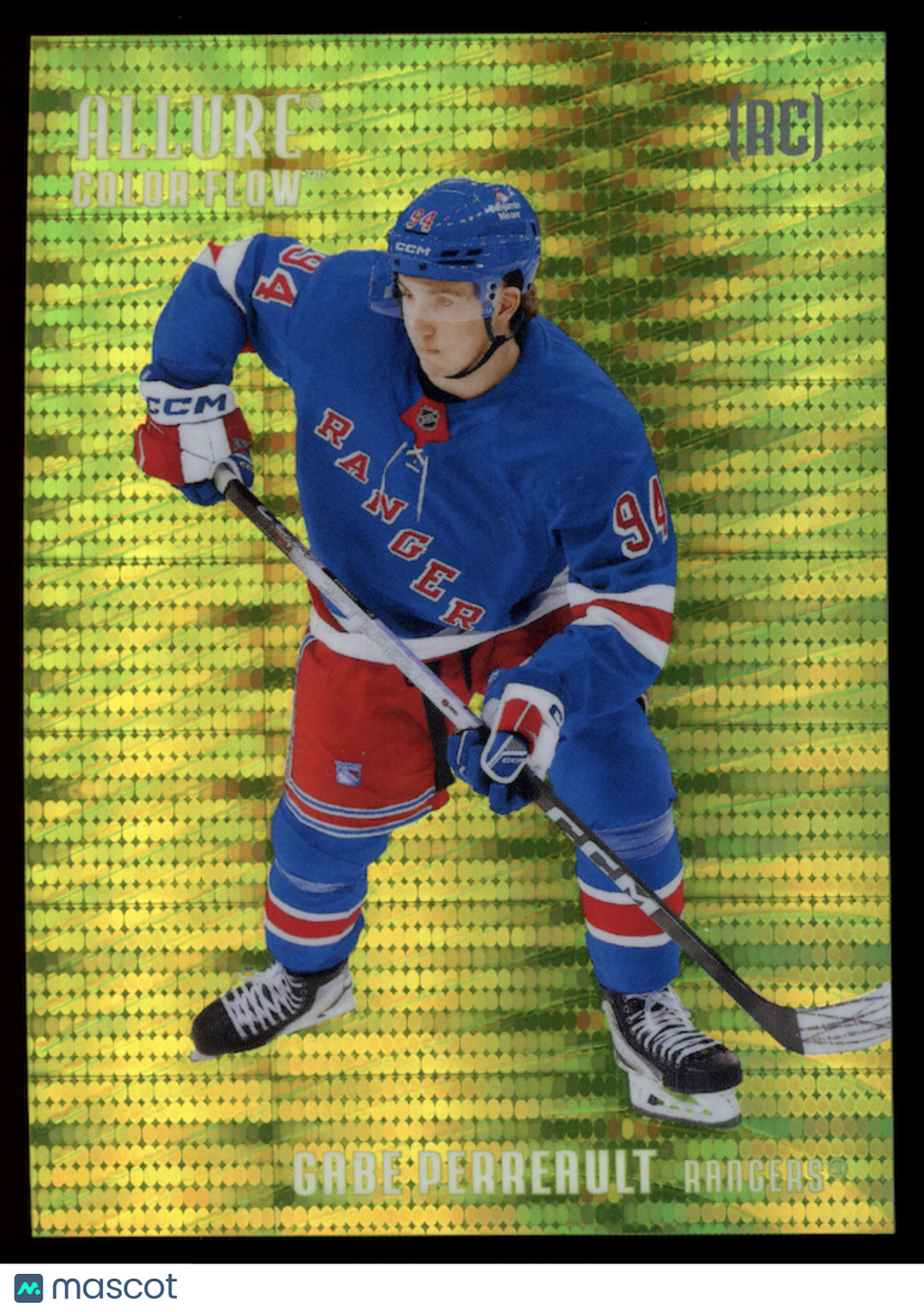 GABE PERREAULT 2025-26 UD Allure Color Flow Yellow Green Spectrum /99 #CF-16