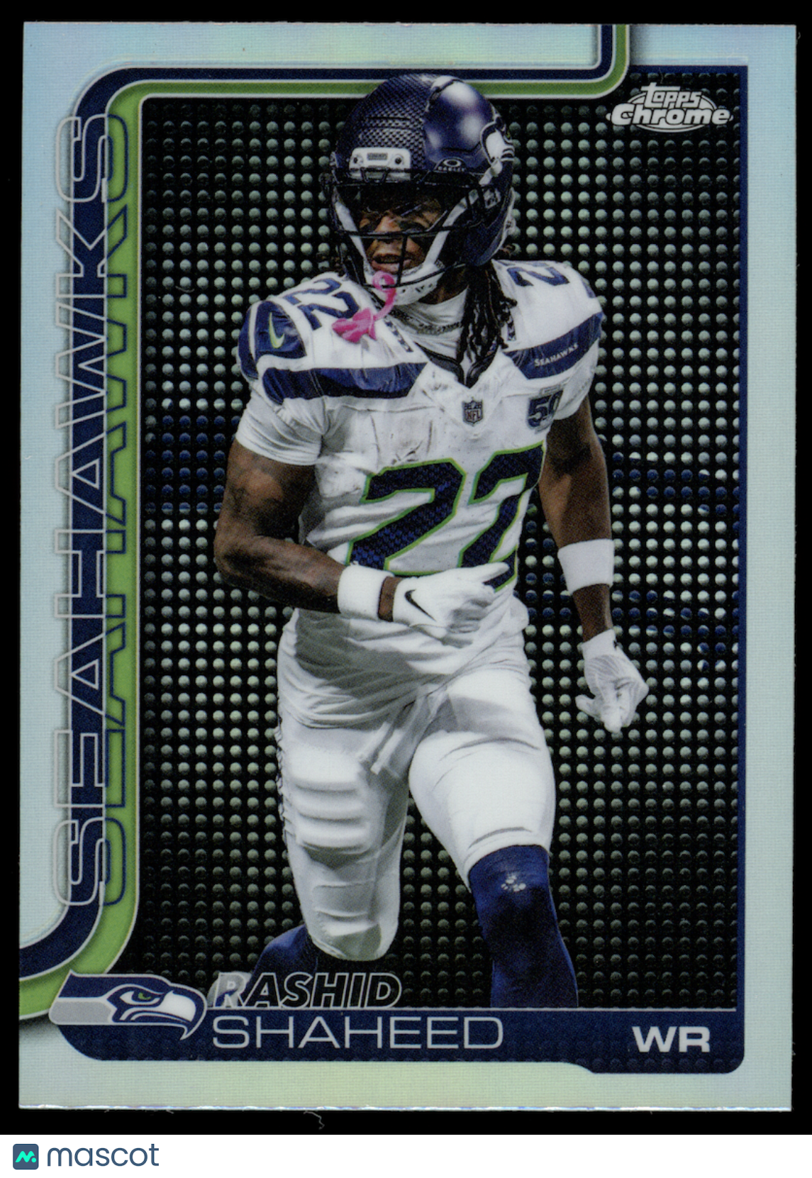 RASHID SHAHEED 2025 Topps Chrome Lightboard Logo Refractor SSP #218 Seahawks