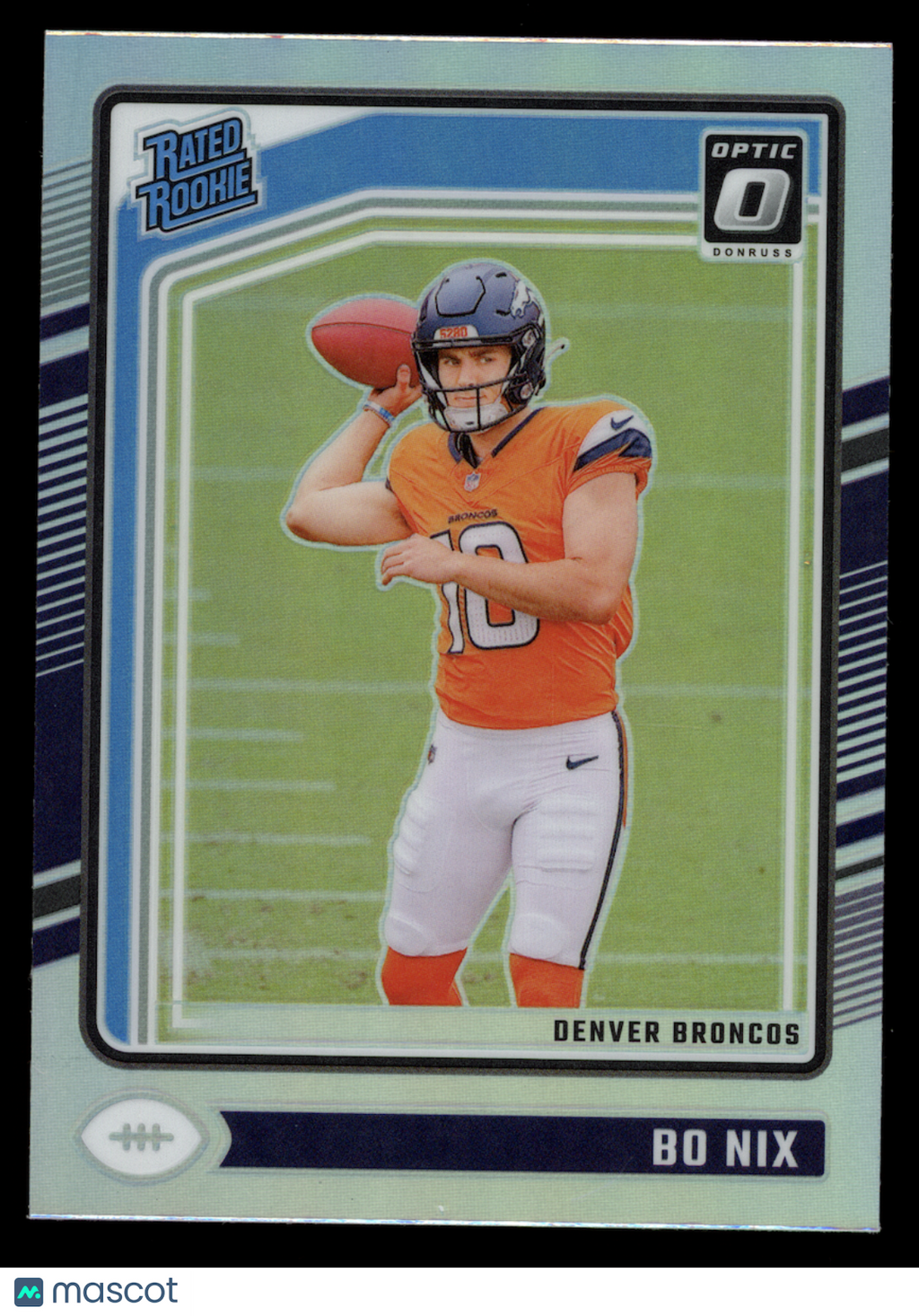 BO NIX 2024 Panini Donruss Optic Rated Rookie Holo Prizm #209 Broncos