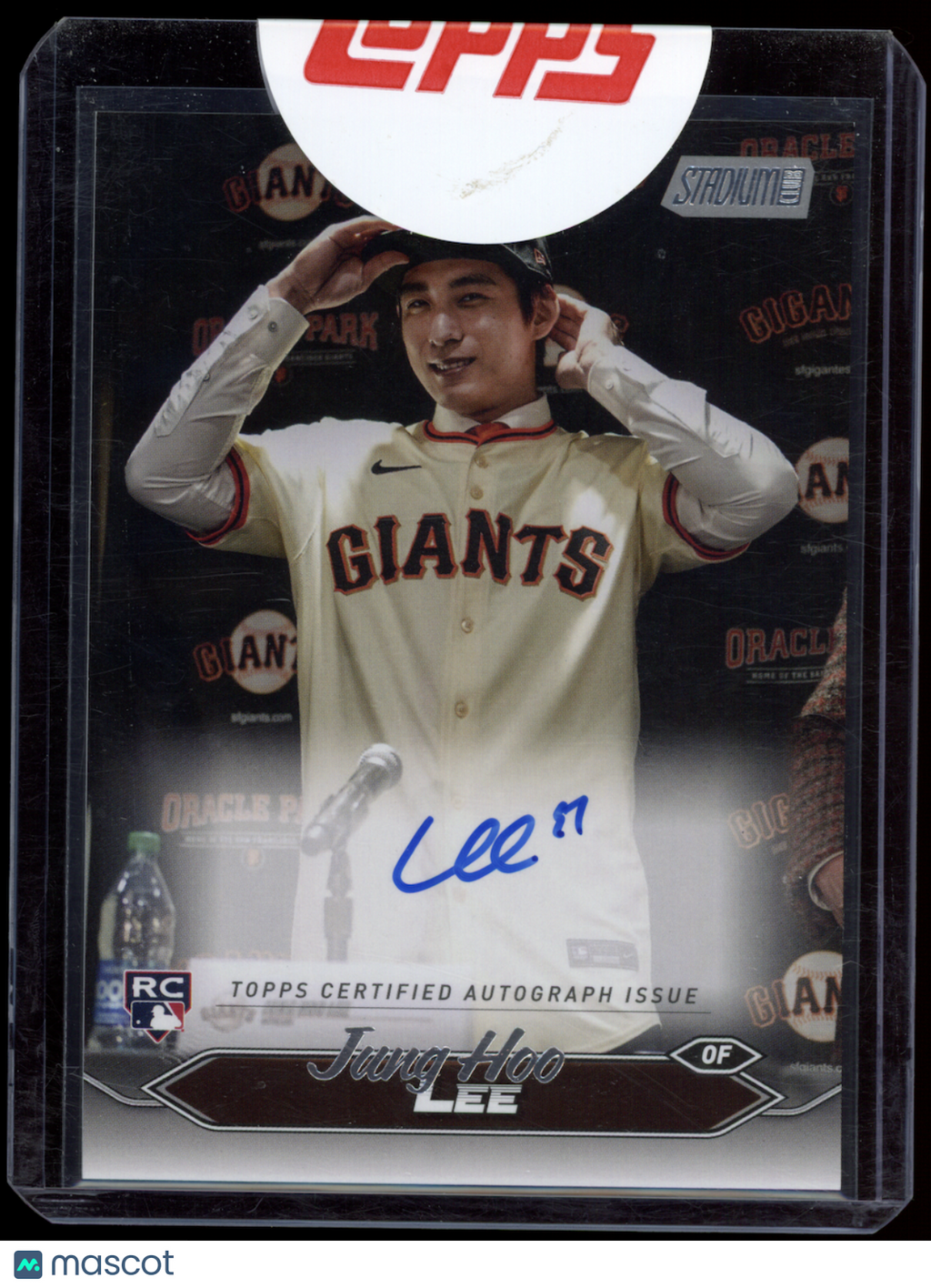 JUNG HOO LEE 2024 Topps Stadium Club Auto Rookie Giants #274