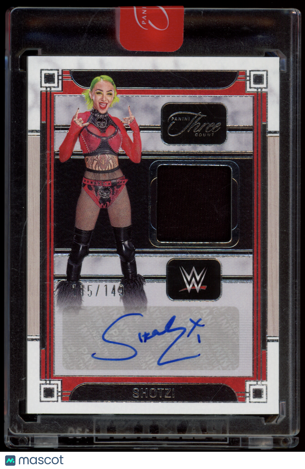 SHOTZI 2024 Panini Three Count WWE Material Patch Auto /149 #MA-SHZ