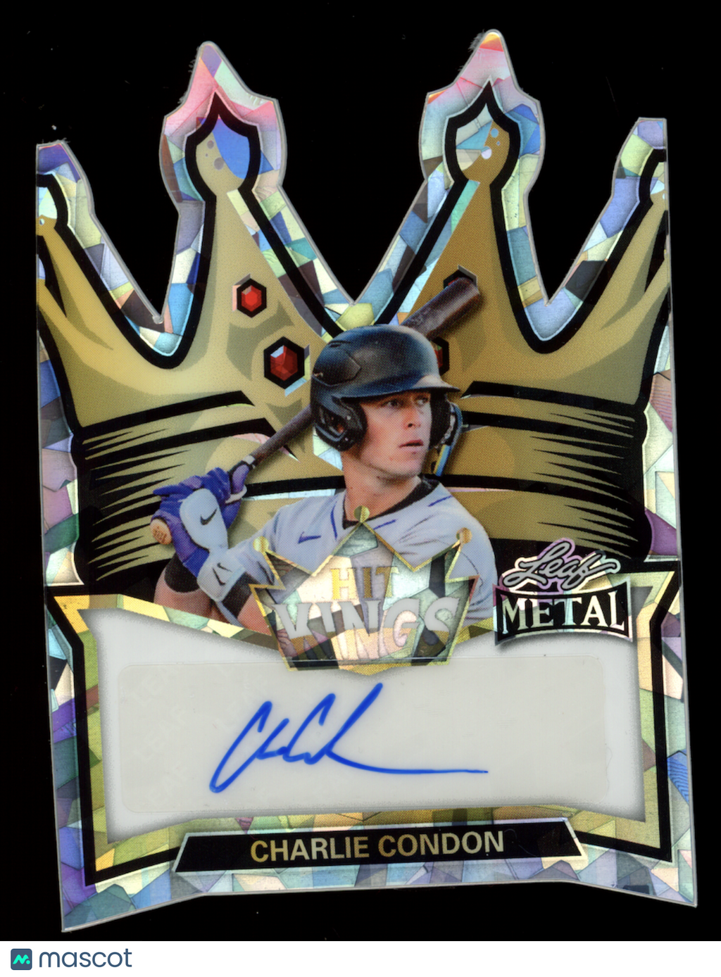 CHARLIE CONDON 2026 Leaf Metal Hit Kings Cracked Ice Auto 1/1 #HA-CC1 Rockies