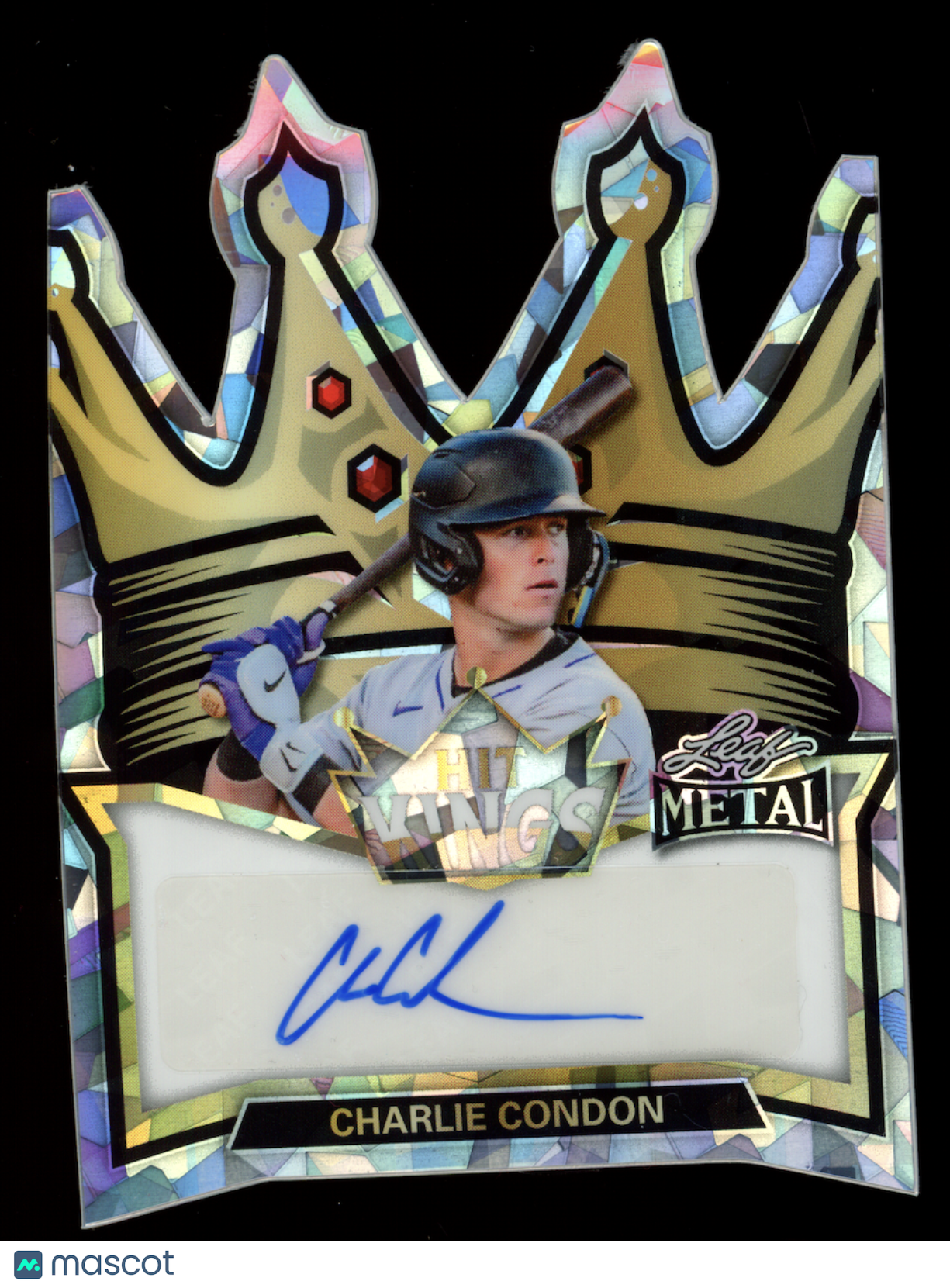 CHARLIE CONDON 2026 Leaf Metal Hit Kings Cracked Ice Auto 1/1 #HA-CC1 Rockies