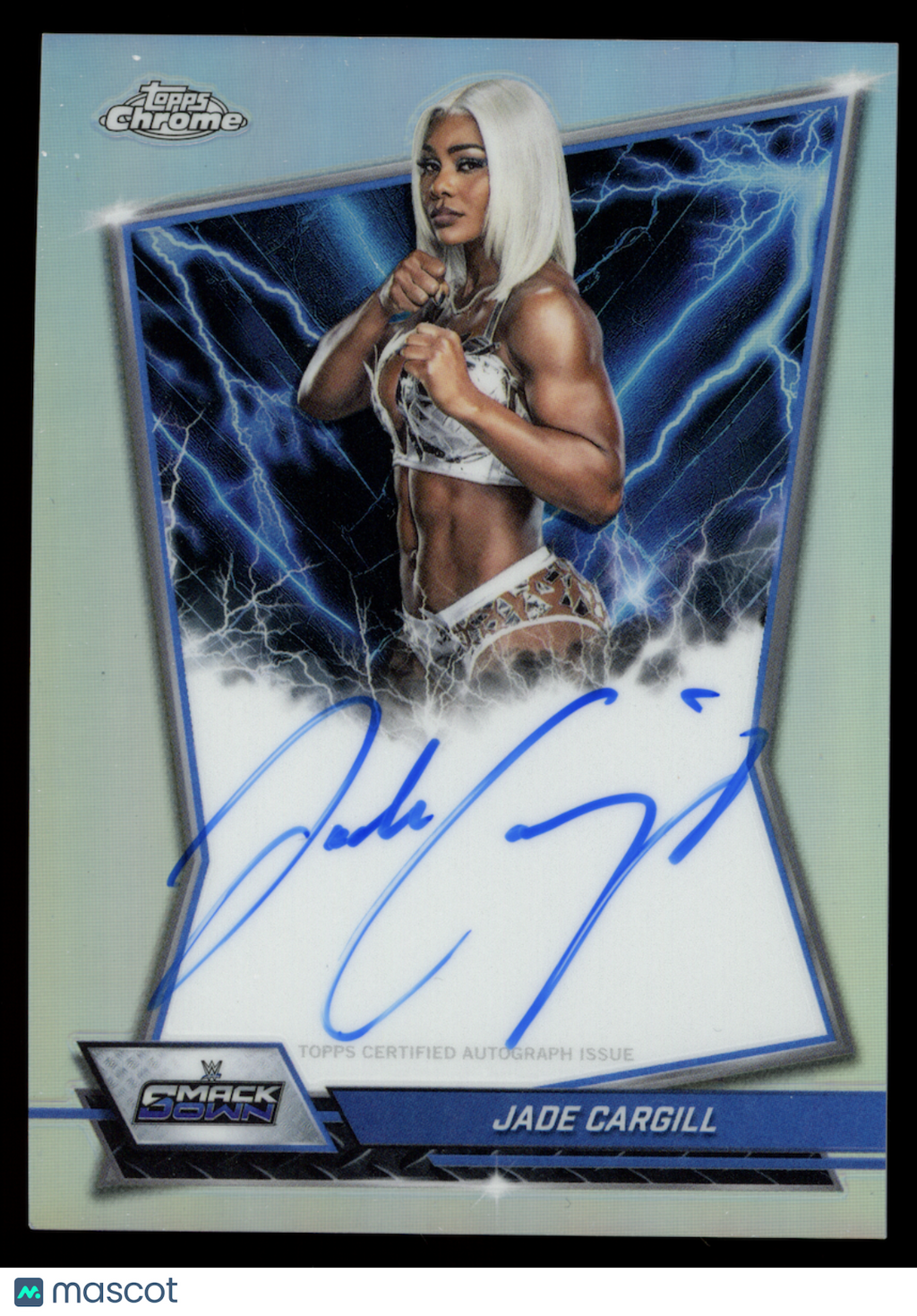 JADE CARGILL 2026 Topps Chrome WWE Blue Brand Refractor Auto #BBA-JAD