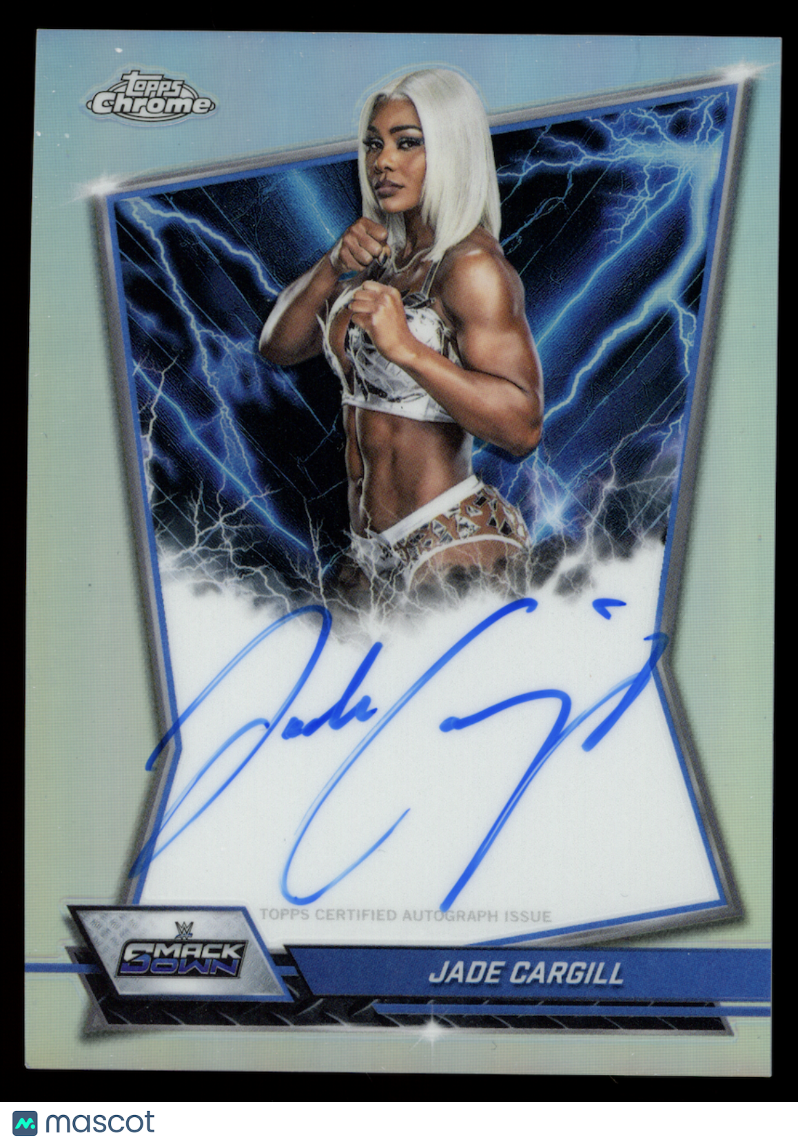 JADE CARGILL 2026 Topps Chrome WWE Blue Brand Refractor Auto #BBA-JAD