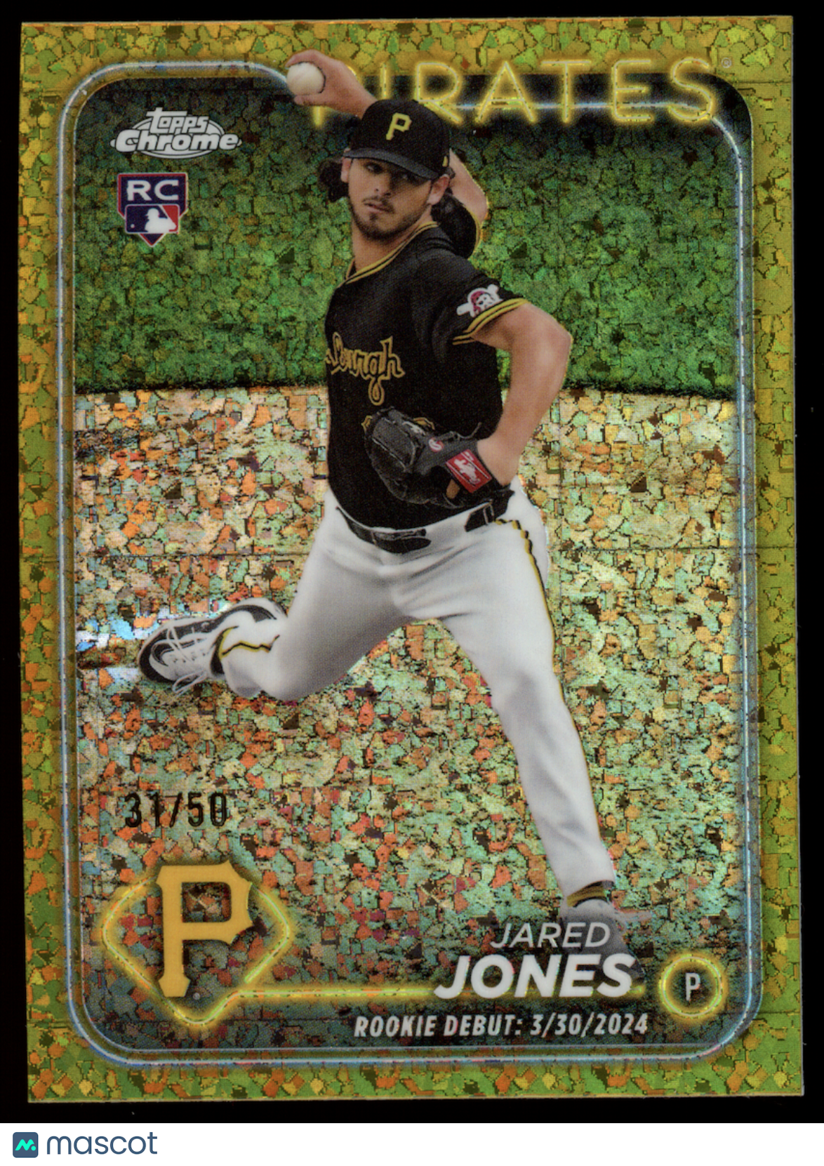JARED JONES 2024 Topps Chrome Update Rookie Gold Mini Diamond /50 #USC43