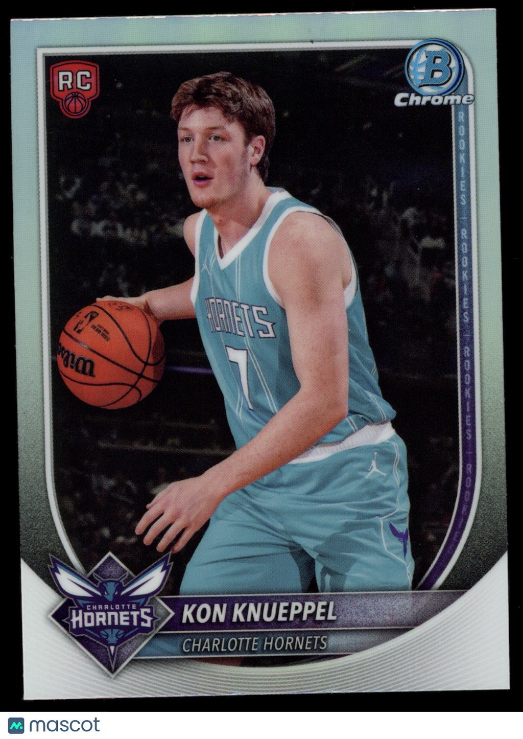 KON KNUEPPEL 2025-26 Bowman Chrome Red Rookie Variation SP #BRR-4 Hornets