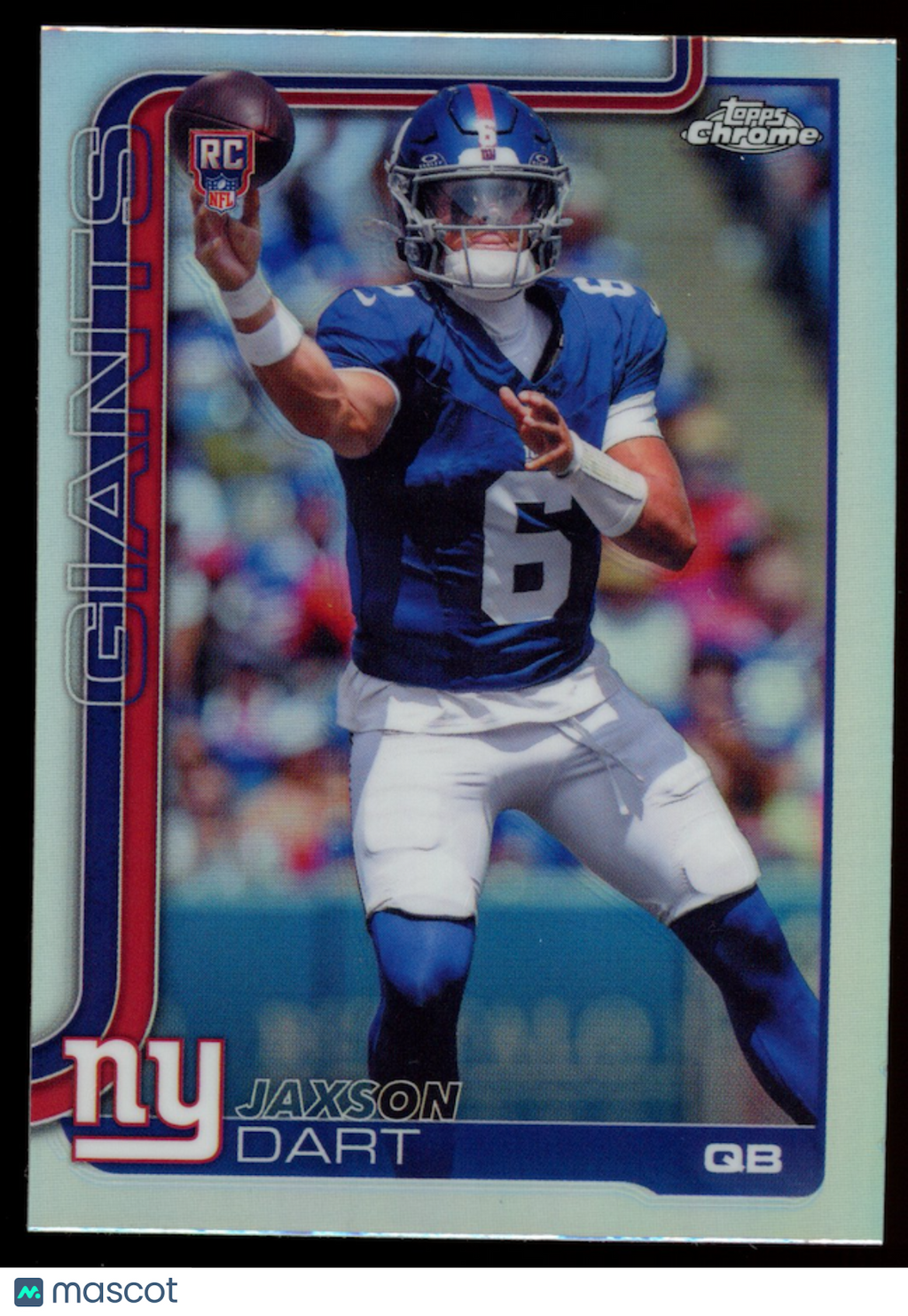 JAXSON DART 2025 Topps Chrome Rookie Refractor #306 Giants