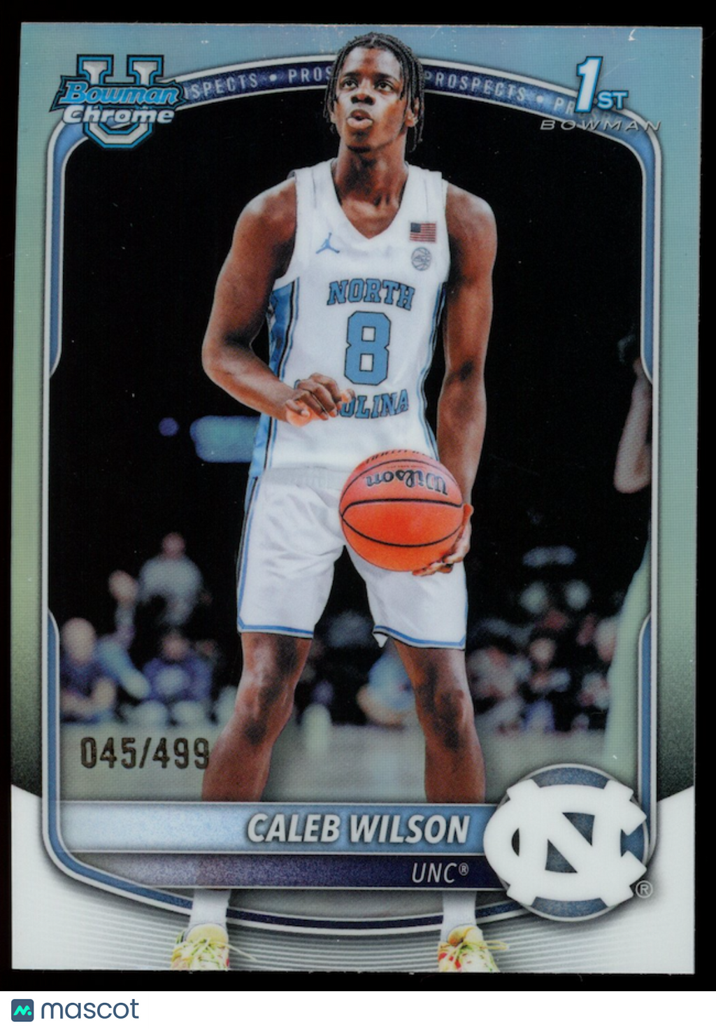 CALEB WILSON 2025-26 Bowman Chrome University Refractor /499 #BCP-83 UNC