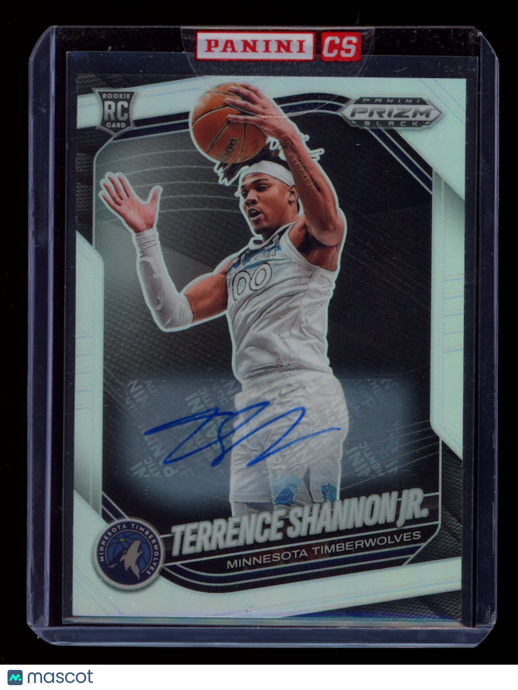TERRENCE SHANNON JR. 2024-25 Panini Prizm Black Rookie Silver Auto Timberwolves