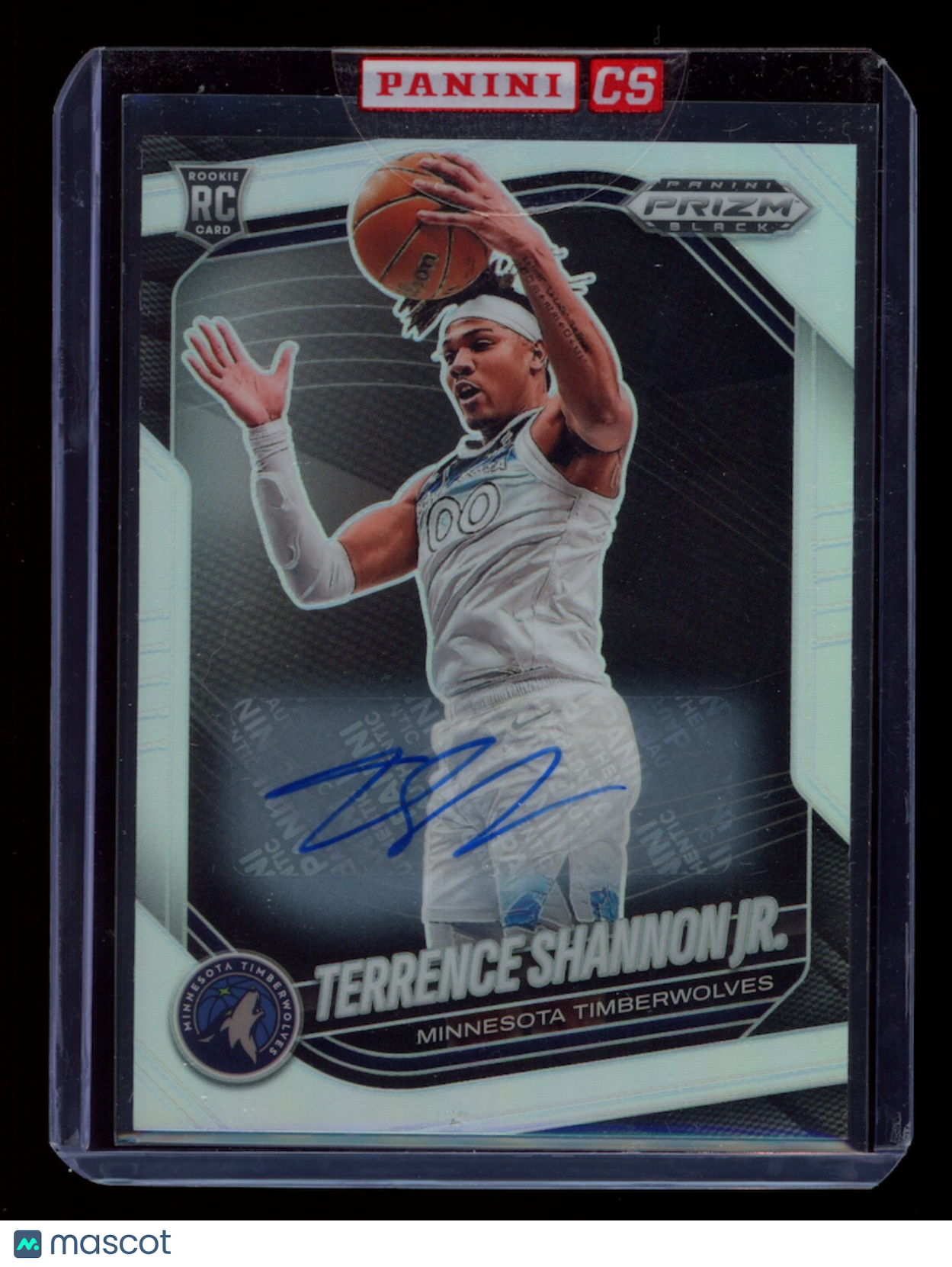 TERRENCE SHANNON JR. 2024-25 Panini Prizm Black Rookie Silver Auto Timberwolves