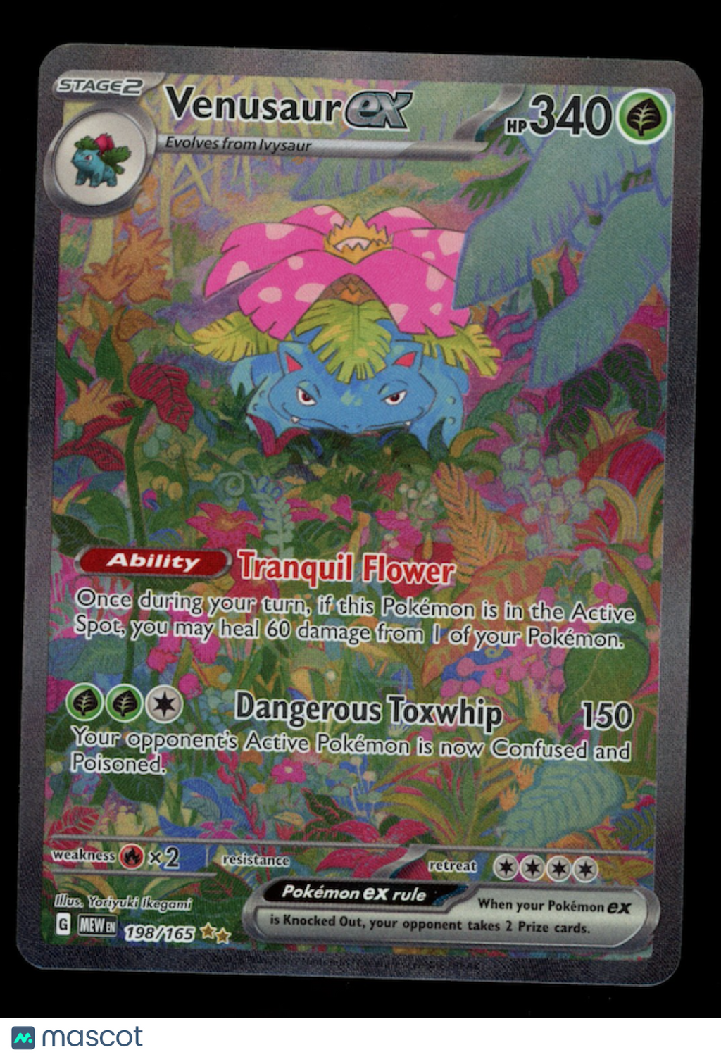 VENUSAUR EX 2023 Pokemon Scarlet & Violet 151 #198 Special Illustration Rare