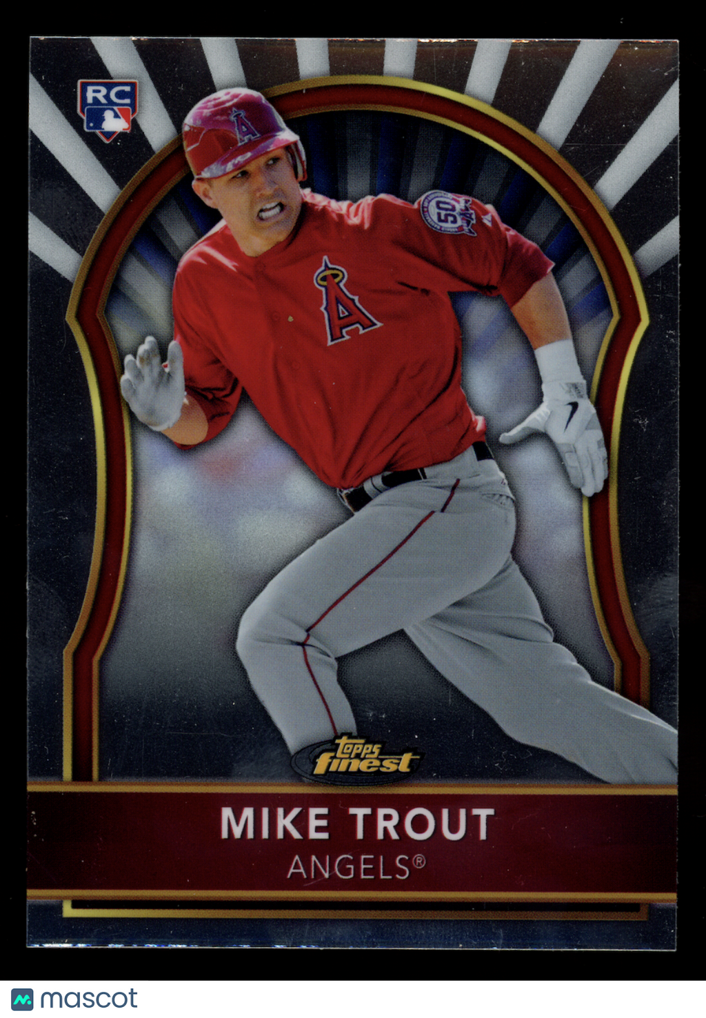 MIKE TROUT 2011 Topps Finest Rookie Card #94 Los Angeles Angels