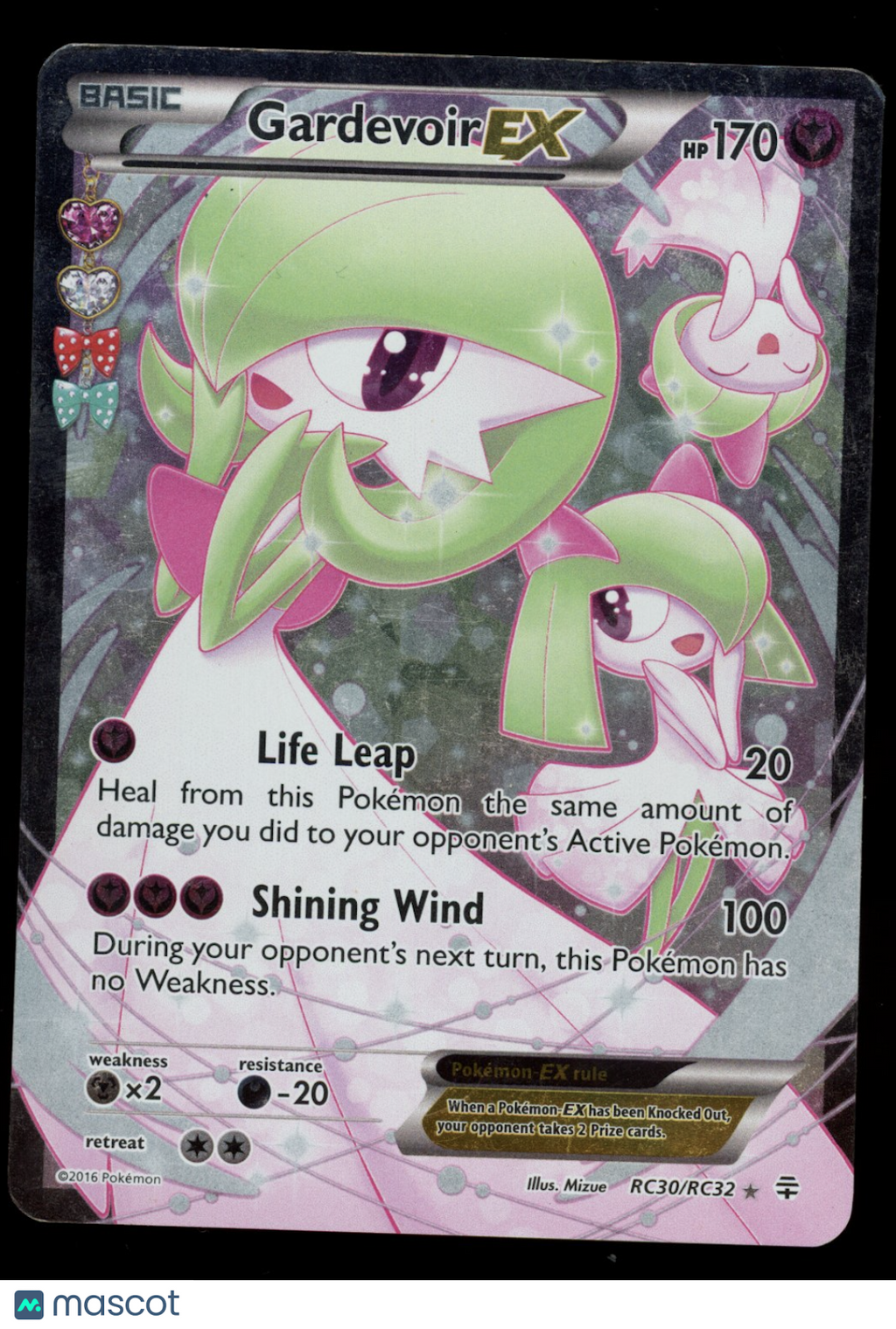 GARDEVOIR EX 2016 Pokemon Generations Radiant Collection #RC30 FA Ultra Rare