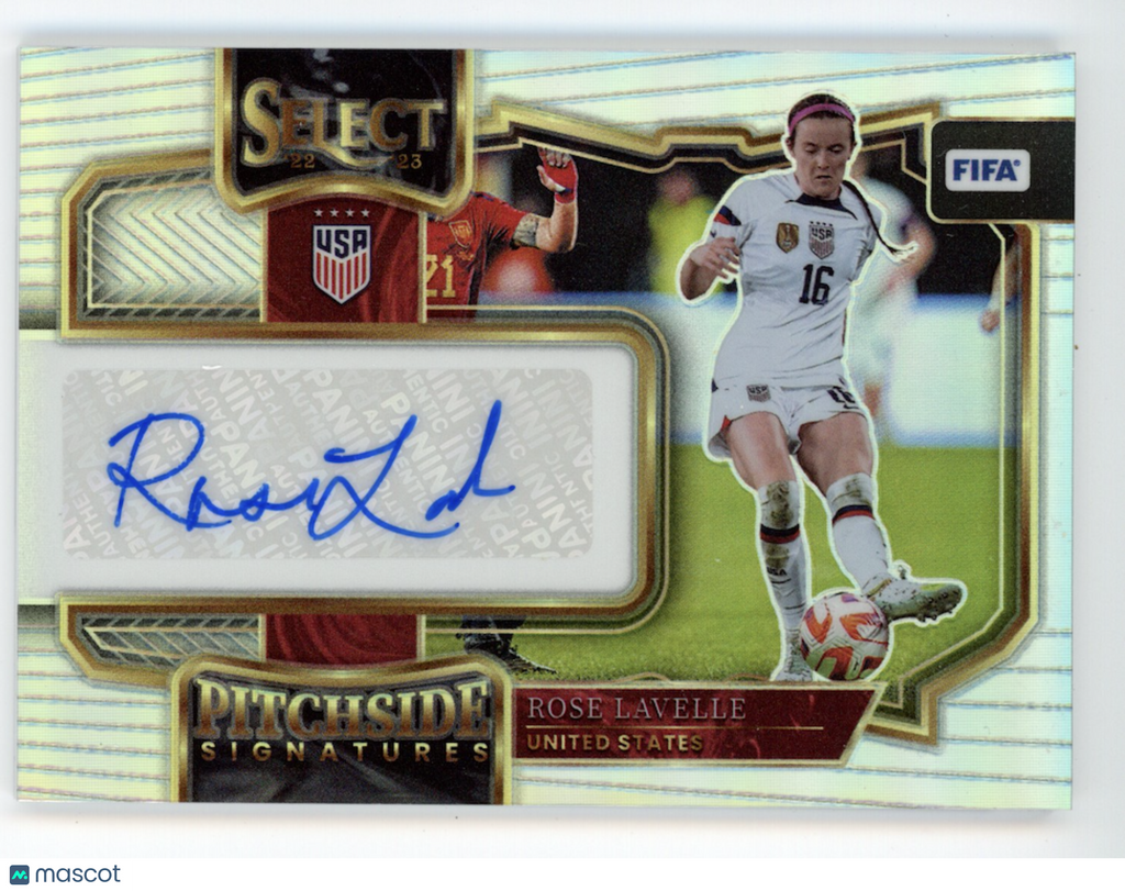 ROSE LAVELLE 2022-23 Panini Select FIFA Soccer Silver Prizm Auto #PS-RLE USA