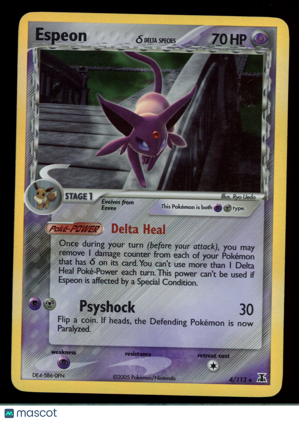 ESPEON 2007 Pokemon EX Delta Species #4/113 Holo Rare