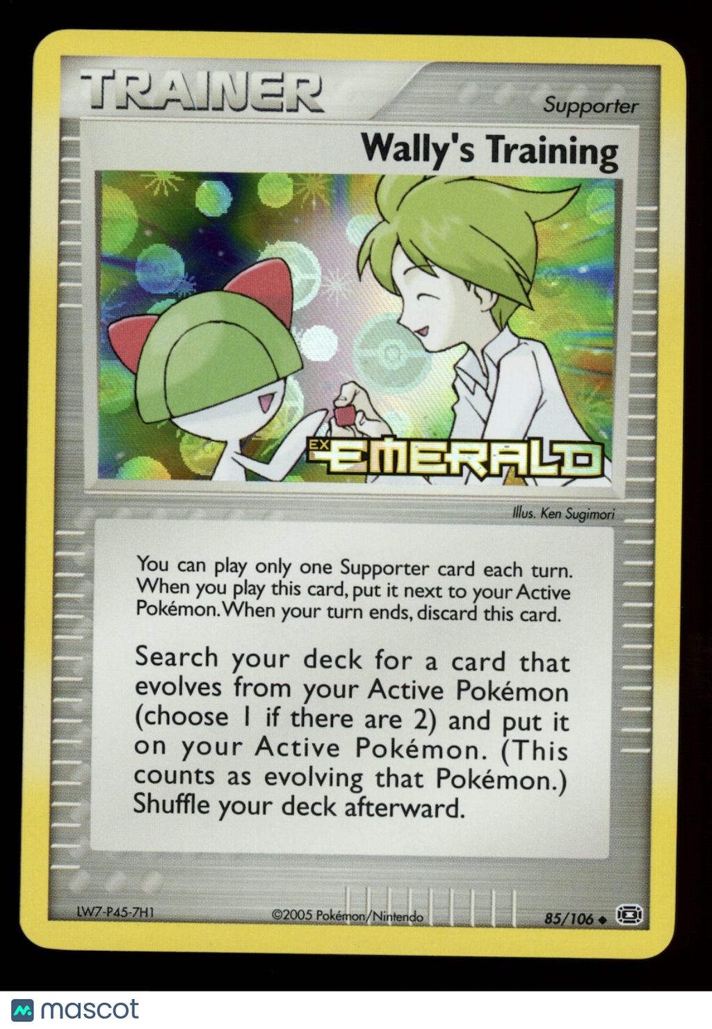 WALLY'S TRAINING 2005 Pokemon EX Emerald #85/106 Reverse Holo