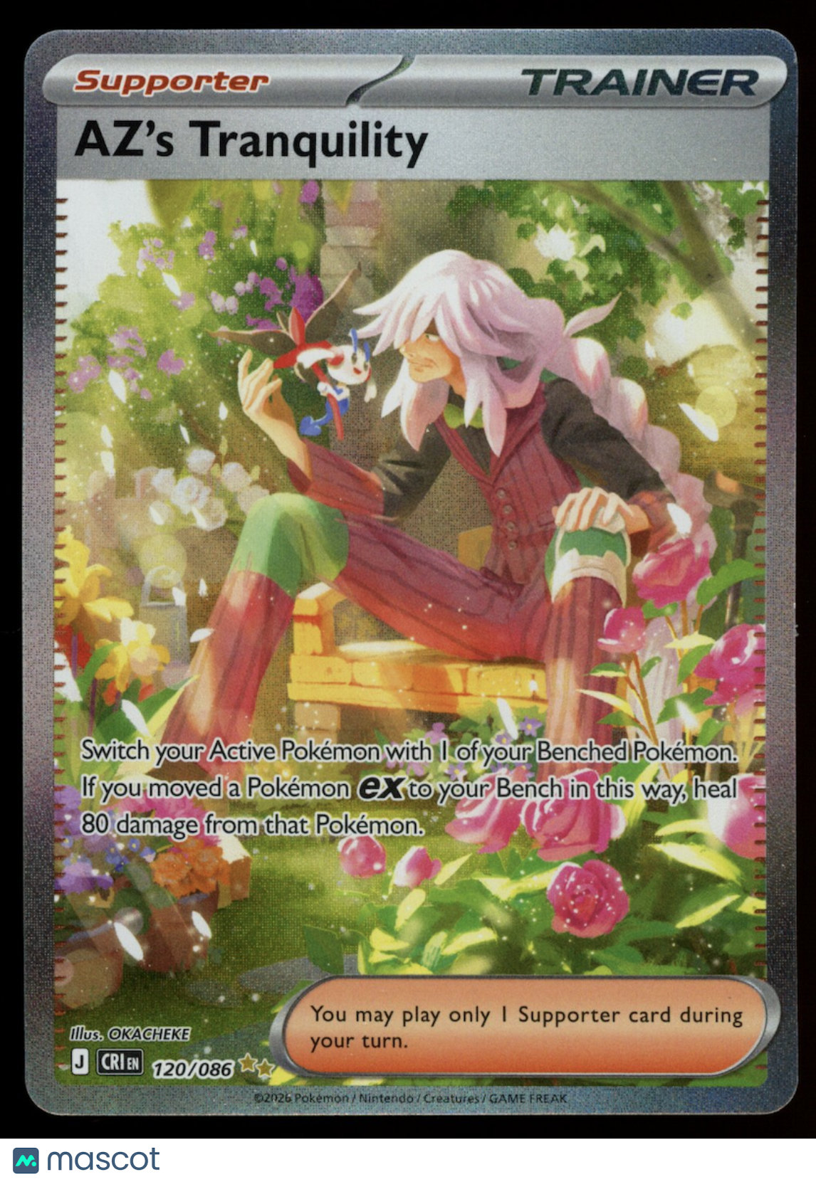 AZ'S TRANQUILITY 2026 Pokemon ME Chaos Rising #120 Special Illustration Rare