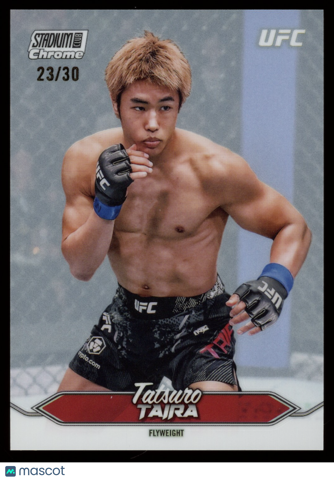 TATSURO TAIRA 2025 Topps Stadium Club UFC Chrome Pearl White Refractor /30 #C-58