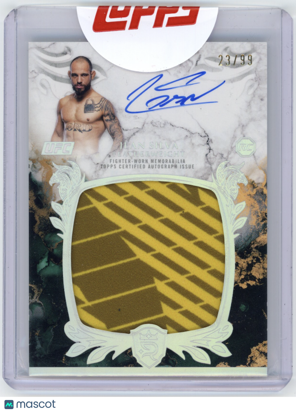 JEAN SILVA 2025 Topps Royalty UFC Rookie Patch Auto /99 #RPA-JS
