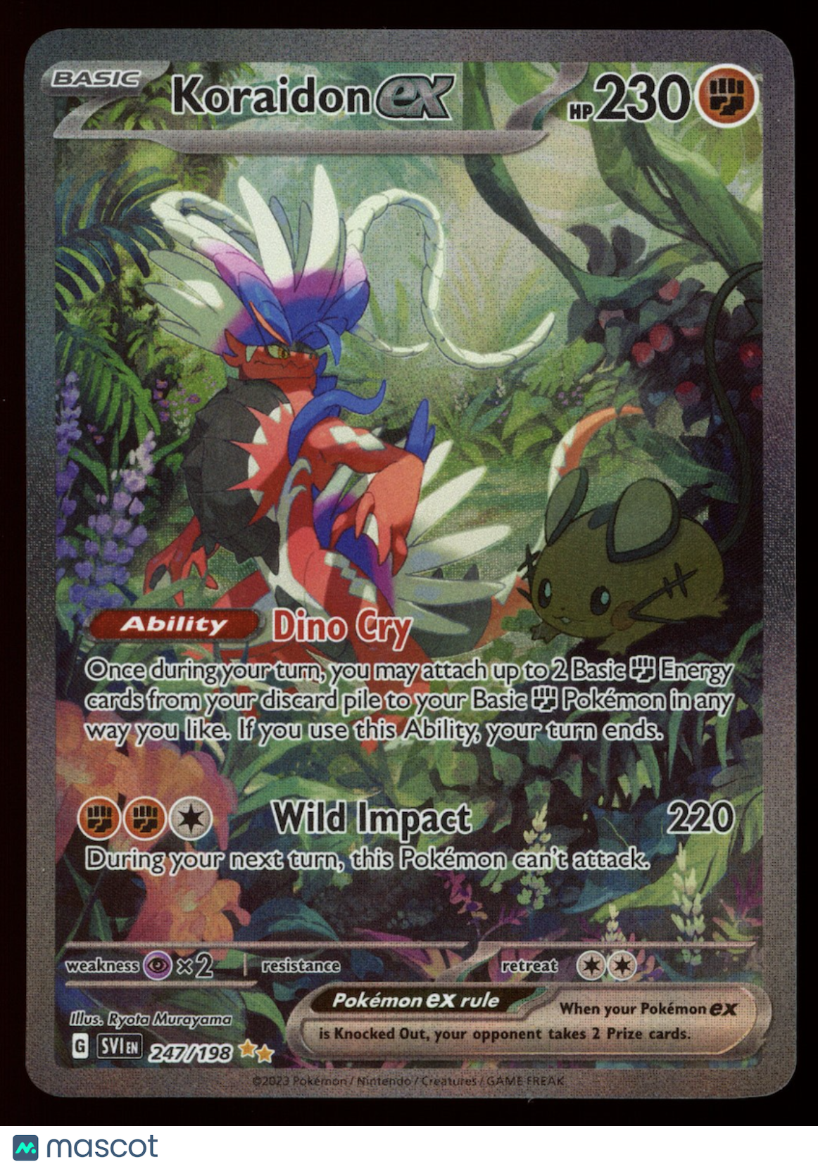 is koraidon pokemon card rare KORAIDON EX 2023 Pokemon Scarlet & Violet #247 Special Illustration Ra – Frank's Card Shop
