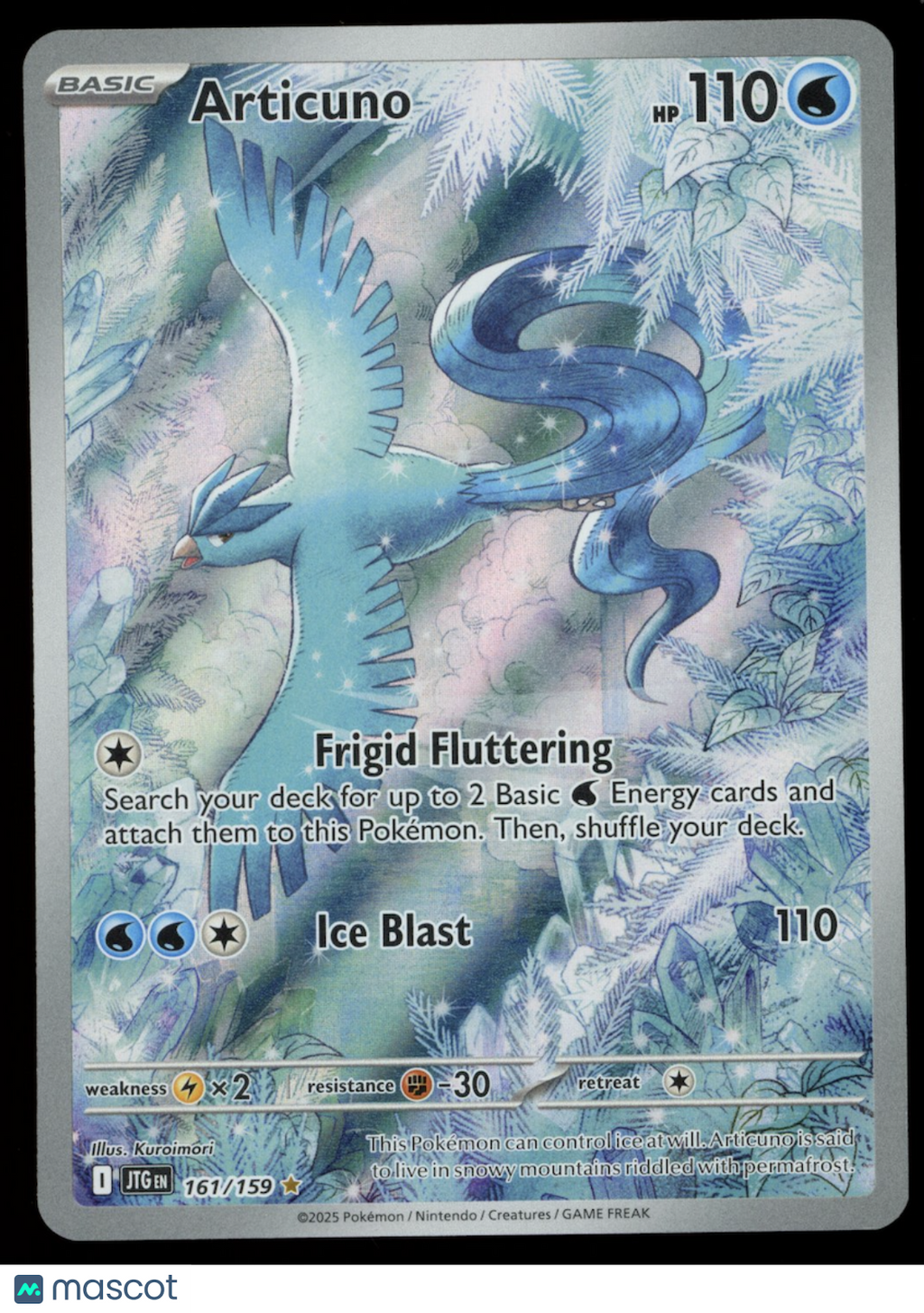 ARTICUNO 2025 Pokemon Scarlet Violet Journey Together Illustration Rare #161/159