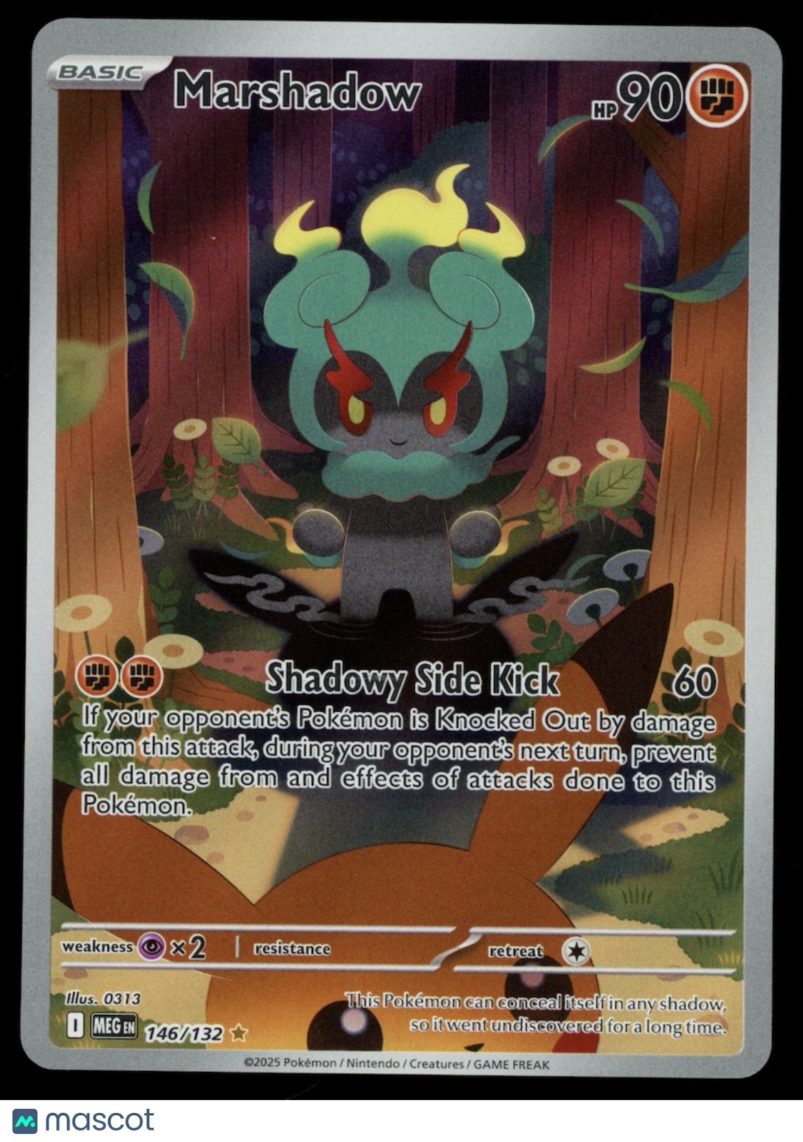 MARSHADOW 2025 Pokemon Mega Evolution Illustration Rare #146/132