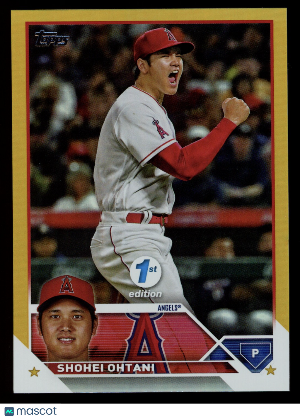 SHOHEI OHTANI 2023 Topps Series 1 1st Edition Gold Foil #17 Los Angeles Angels
