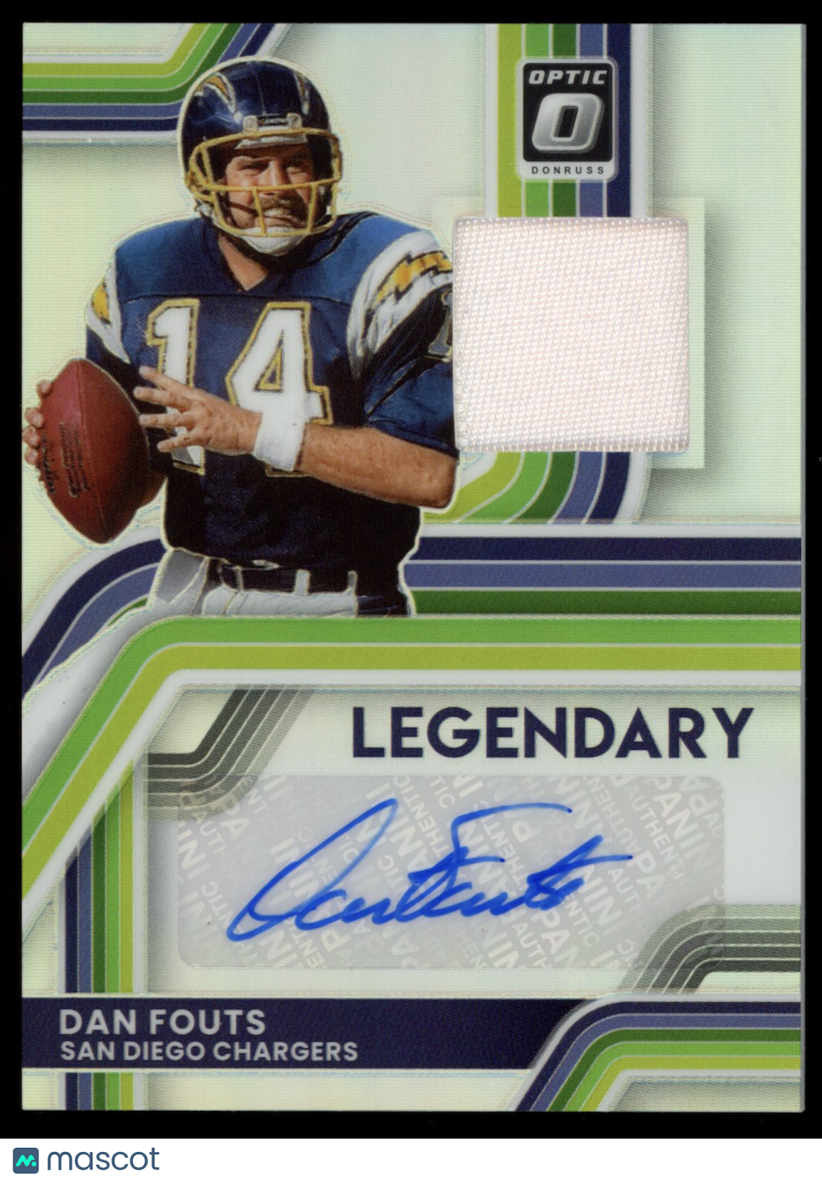 DAN FOUTS 2025 Panini Donruss Optic Legendary Patch Auto /35 #LPA-DF Chargers