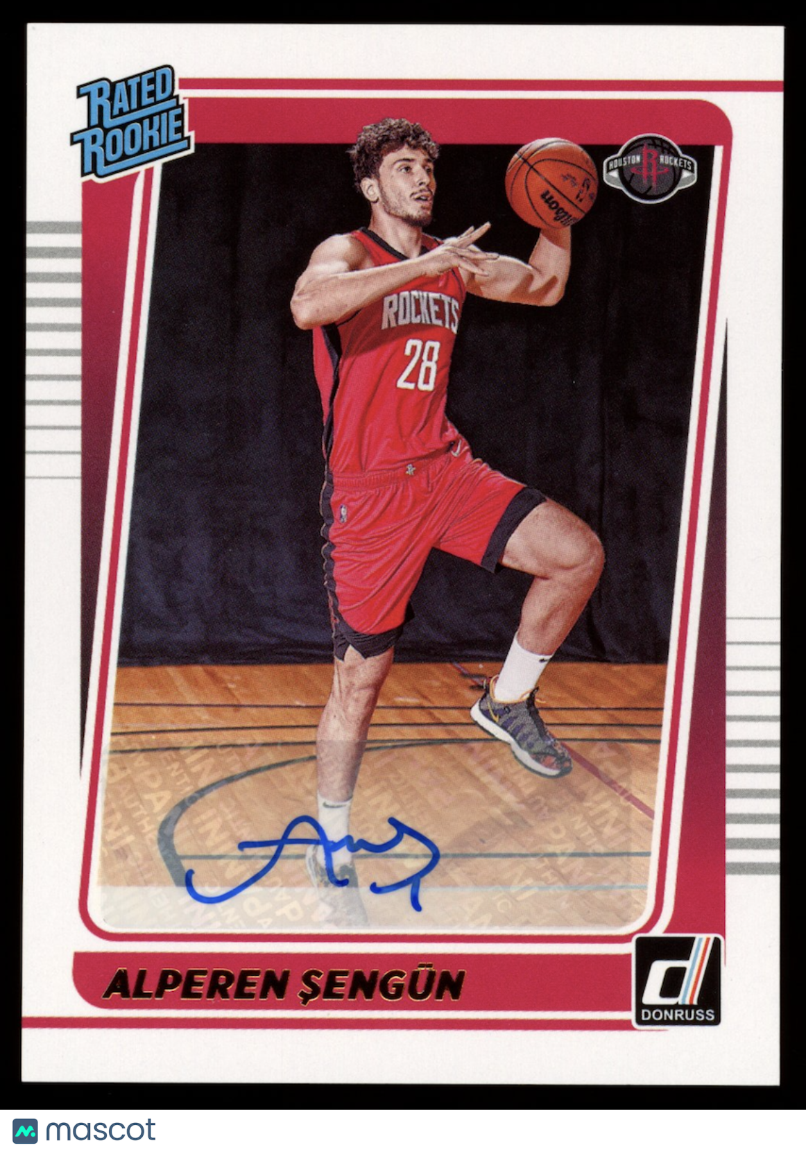 ALPEREN SENGUN 2021-22 Panini Donruss Rated Rookie Auto #219 Rockets