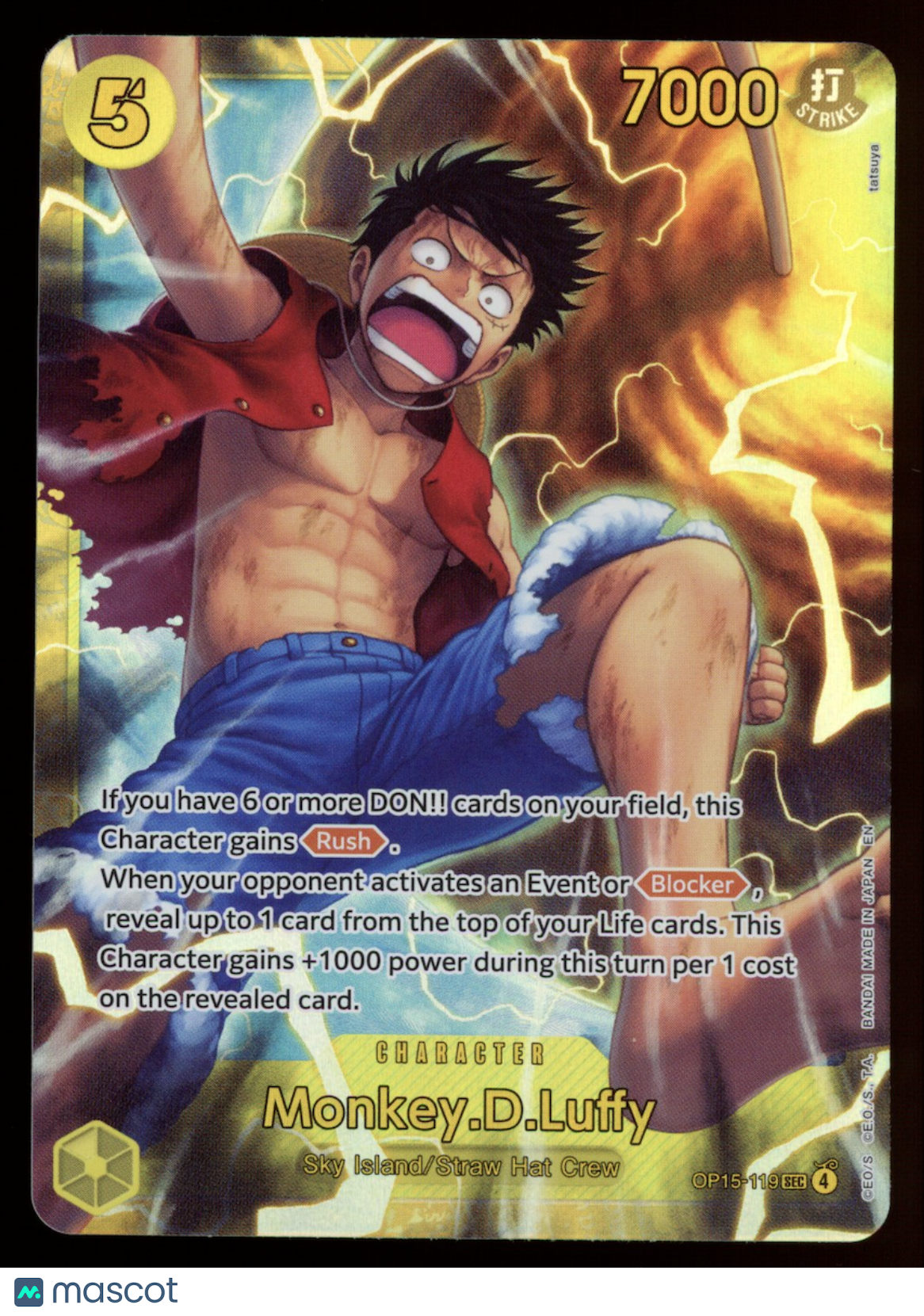 MONKEY. D LUFFY 2026 One Piece Adventure On Kami's Island SEC #OP15-119