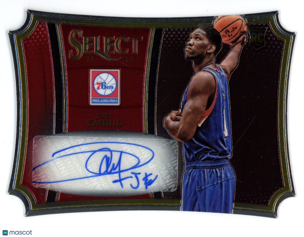 JOEL EMBIID 2014-15 Panini Select Rookie Die-Cut Auto /99 #82 76ers