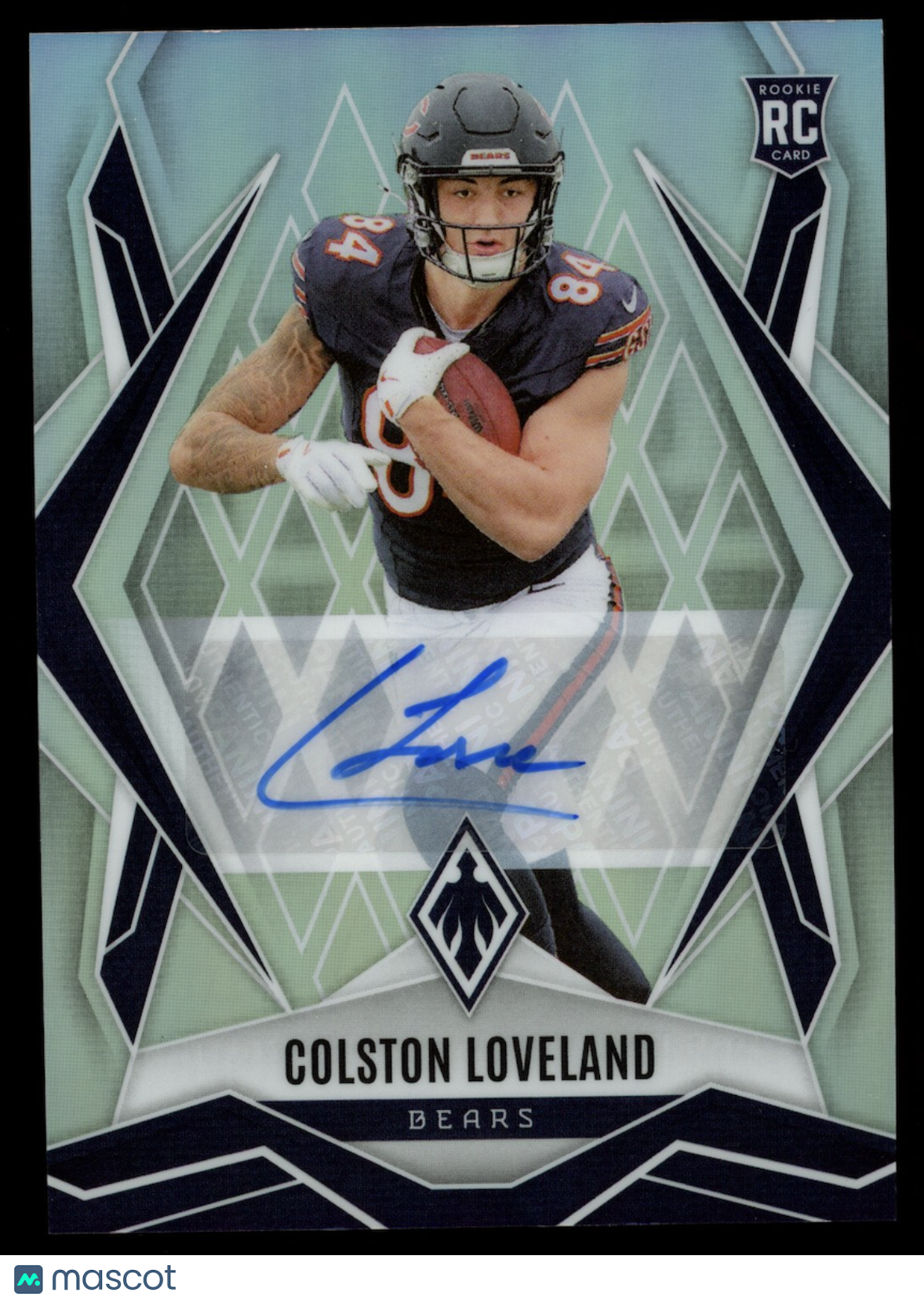 COLSTON LOVELAND 2025 Panini Phoenix Rookie Auto Silver Prizm /199 #179 Bears