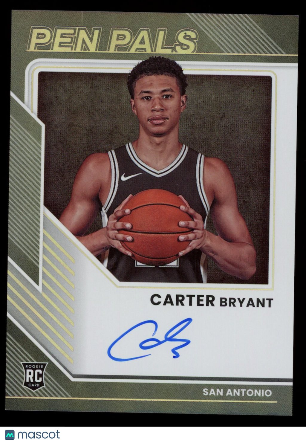 CARTER BRYANT 2025-26 Panini Donruss Pen Pals Rookie Auto #PP-CBY Spurs