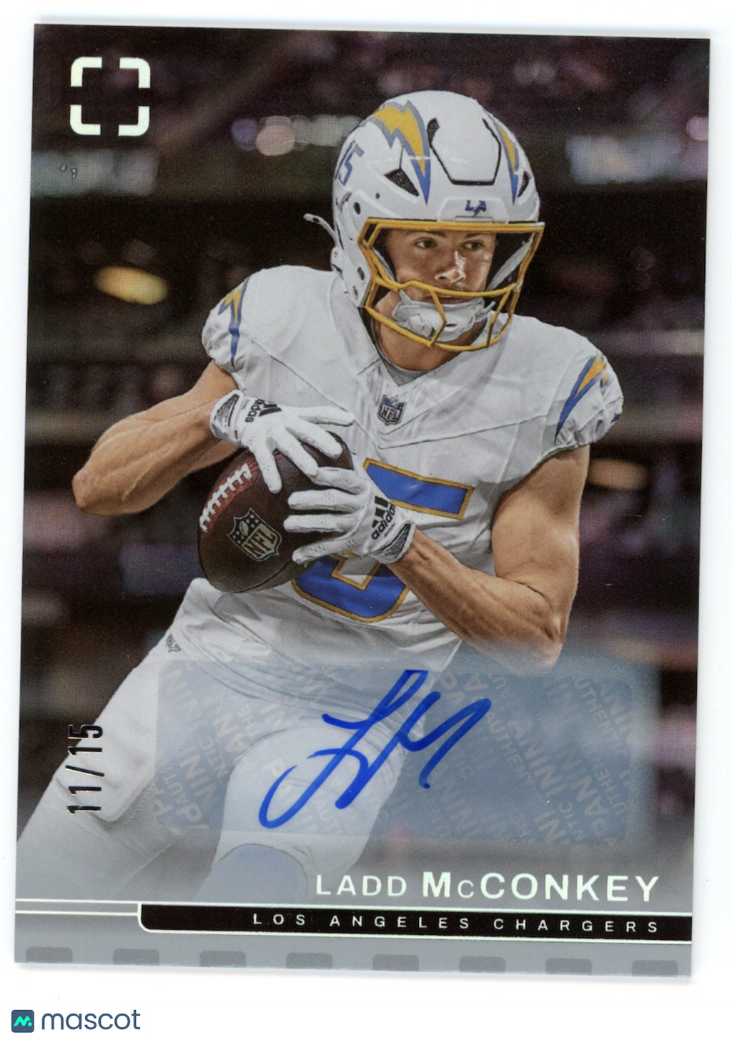 LADD MCCONKEY 2025 Panini Photogenic Auto Silver Parallel /15 #38 Chargers