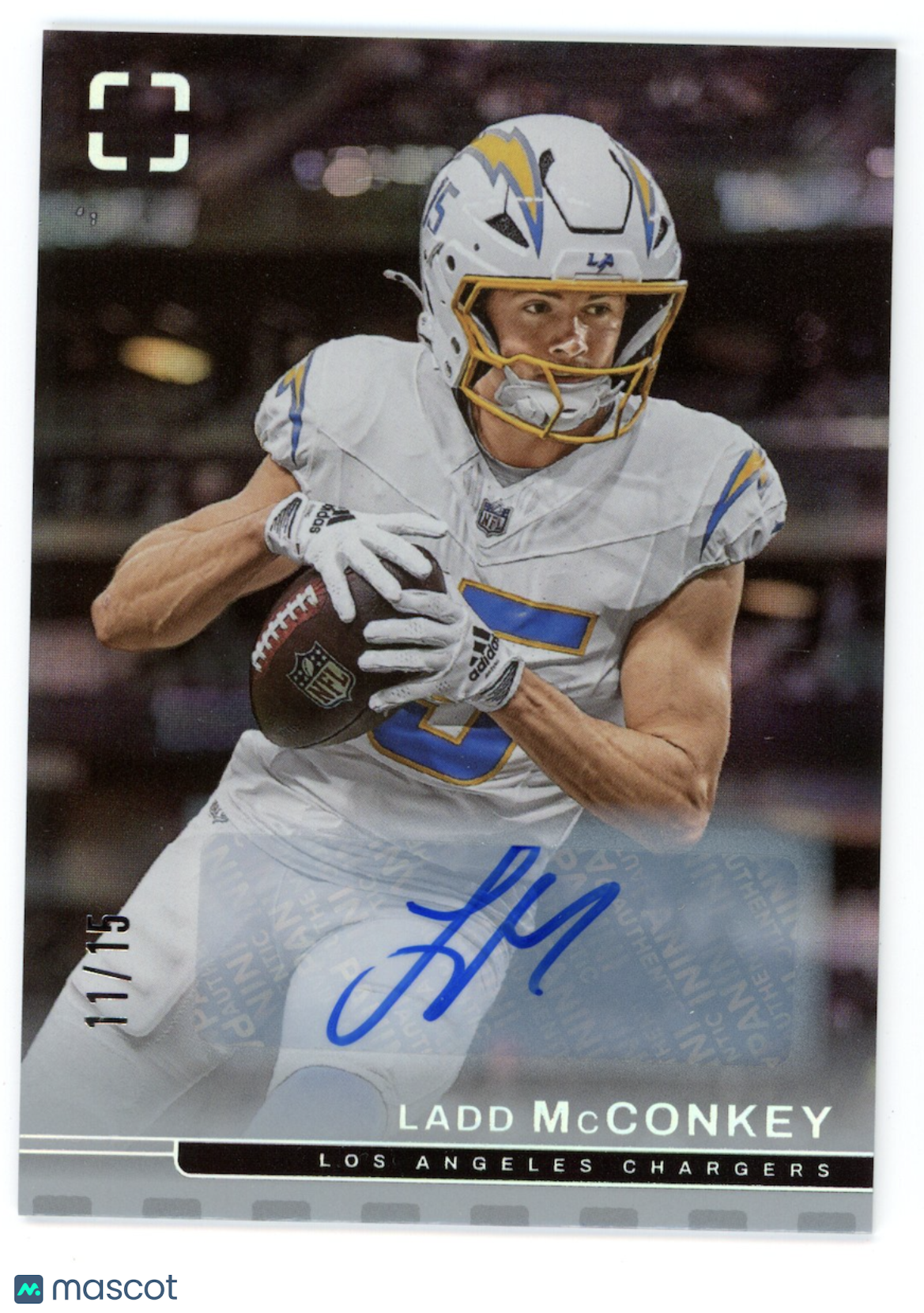 LADD MCCONKEY 2025 Panini Photogenic Auto Silver Parallel /15 #38 Chargers