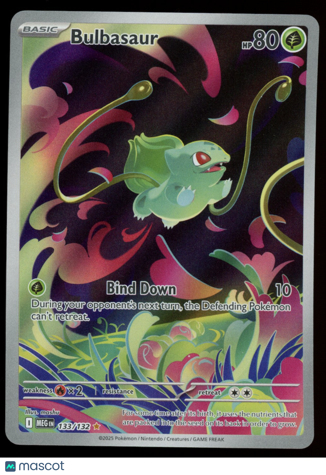 BULBASAUR 2025 Pokemon Mega Evolution Illustration Rare #133